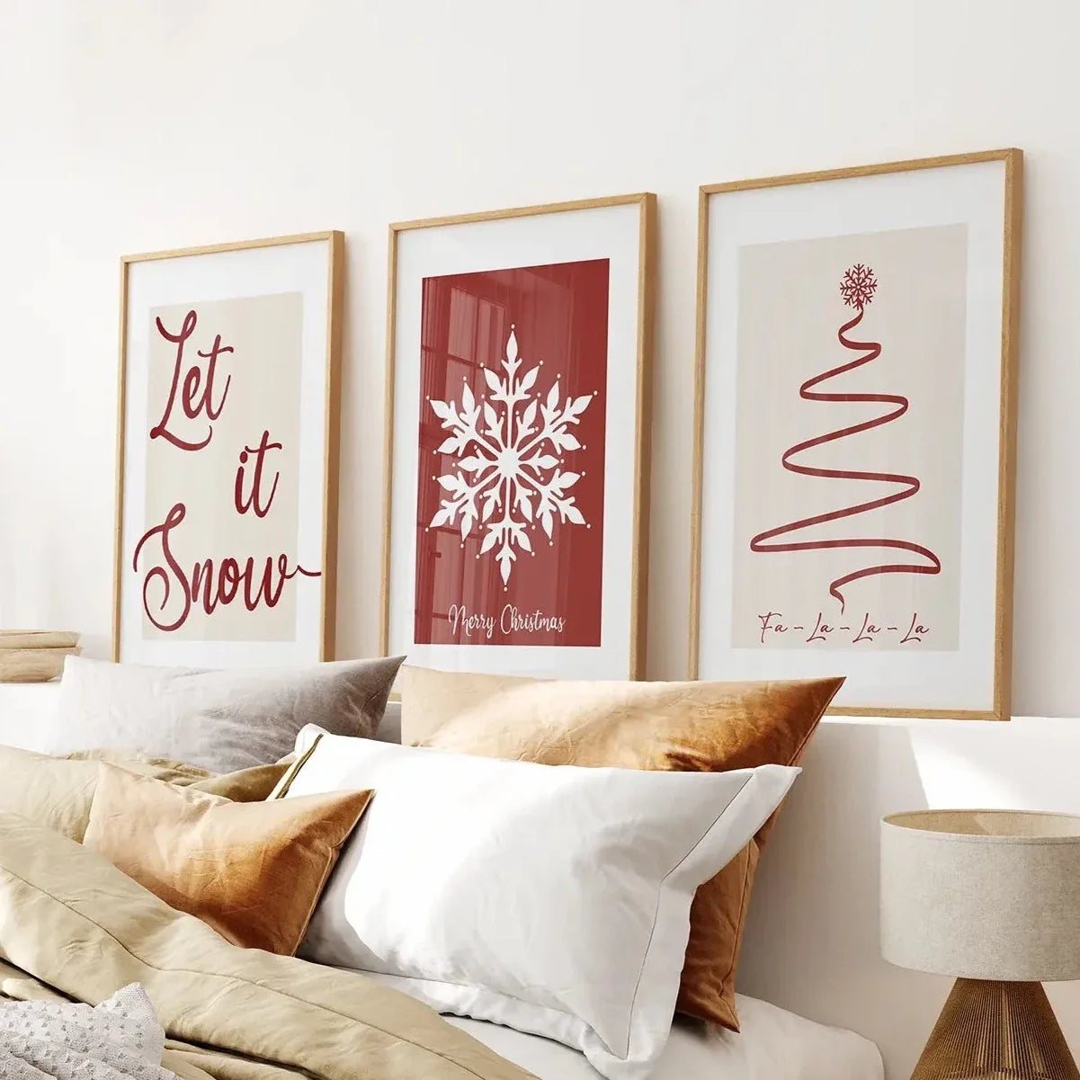 Frohe Weihnachten Minimalistische Weihnachtsdekorationsposter