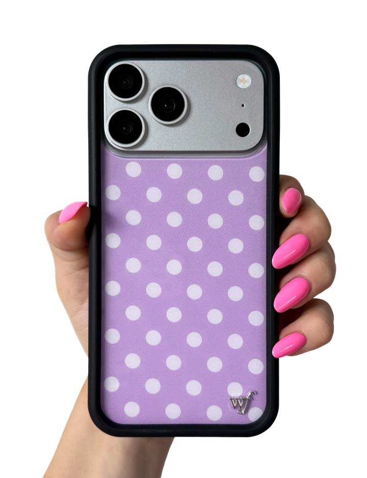 Polka Dot | Lavender and White iPhone Case