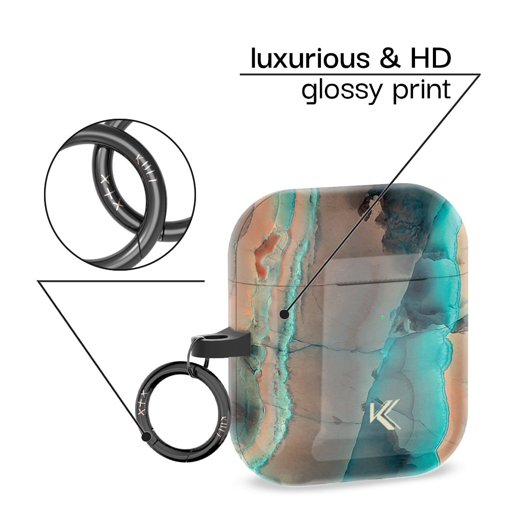 Verträumtes Mondstein AirPods Case