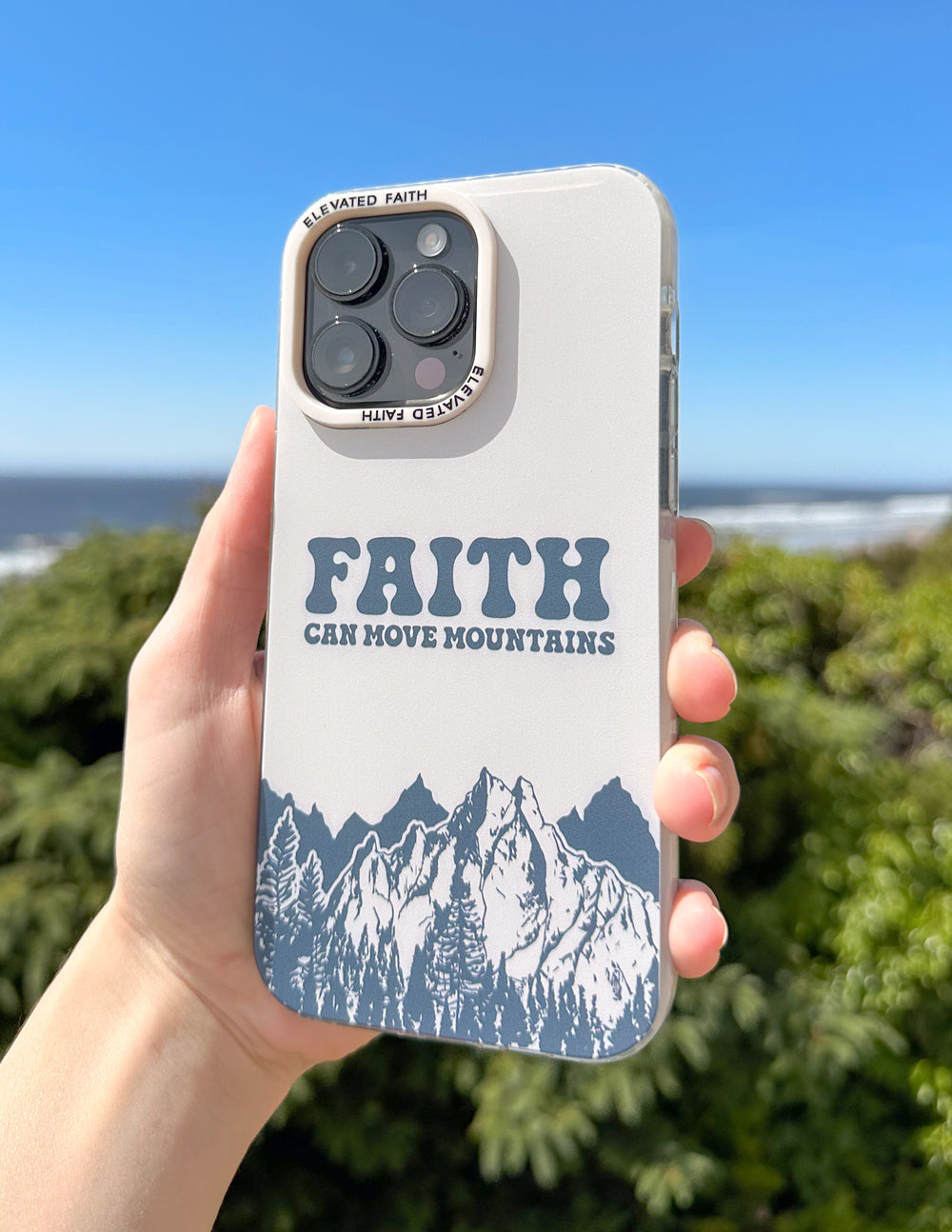Faith Can Move Mountains Handyhülle