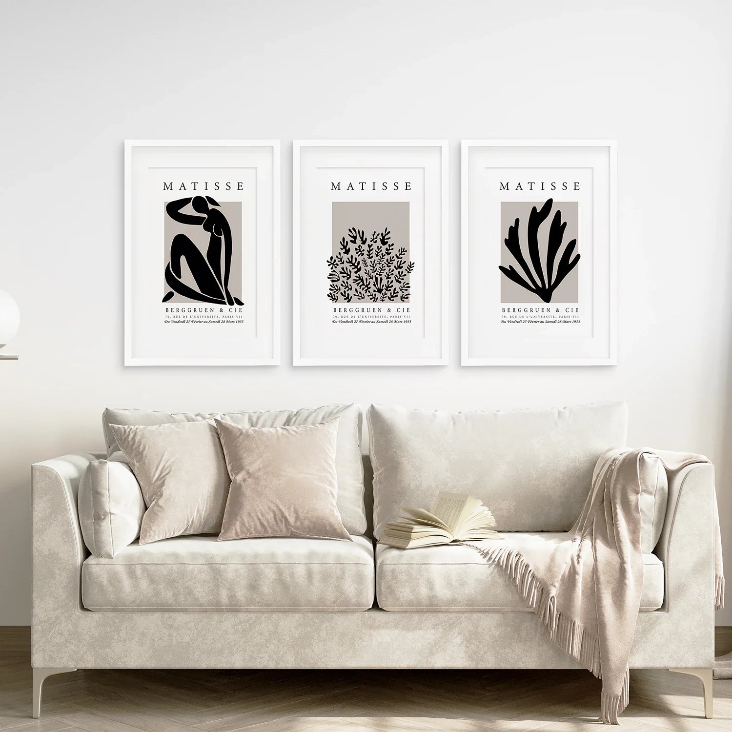 Henri Matisse La Gerbe Kunstdruck-Set – 3 Vintage-Drucke