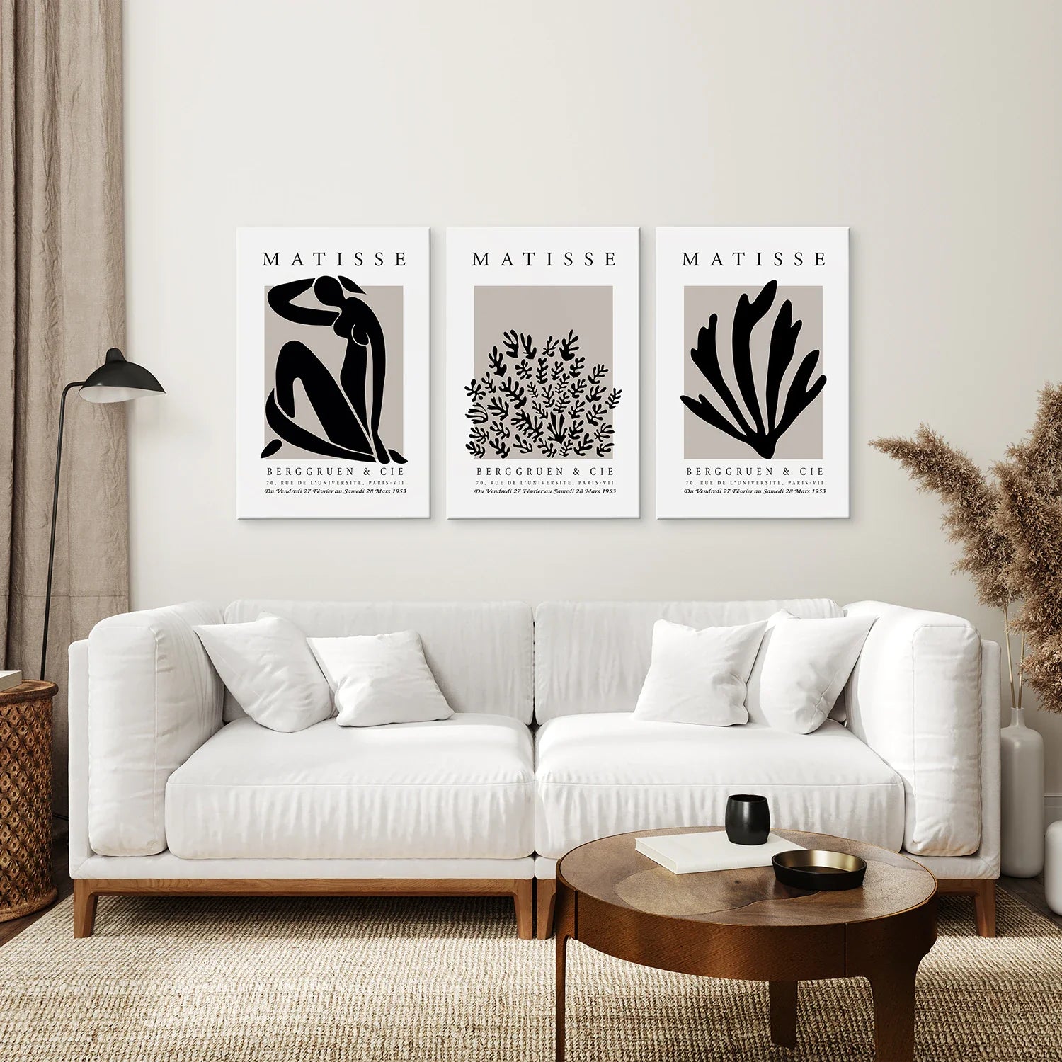 Henri Matisse La Gerbe Kunstdruck-Set – 3 Vintage-Drucke