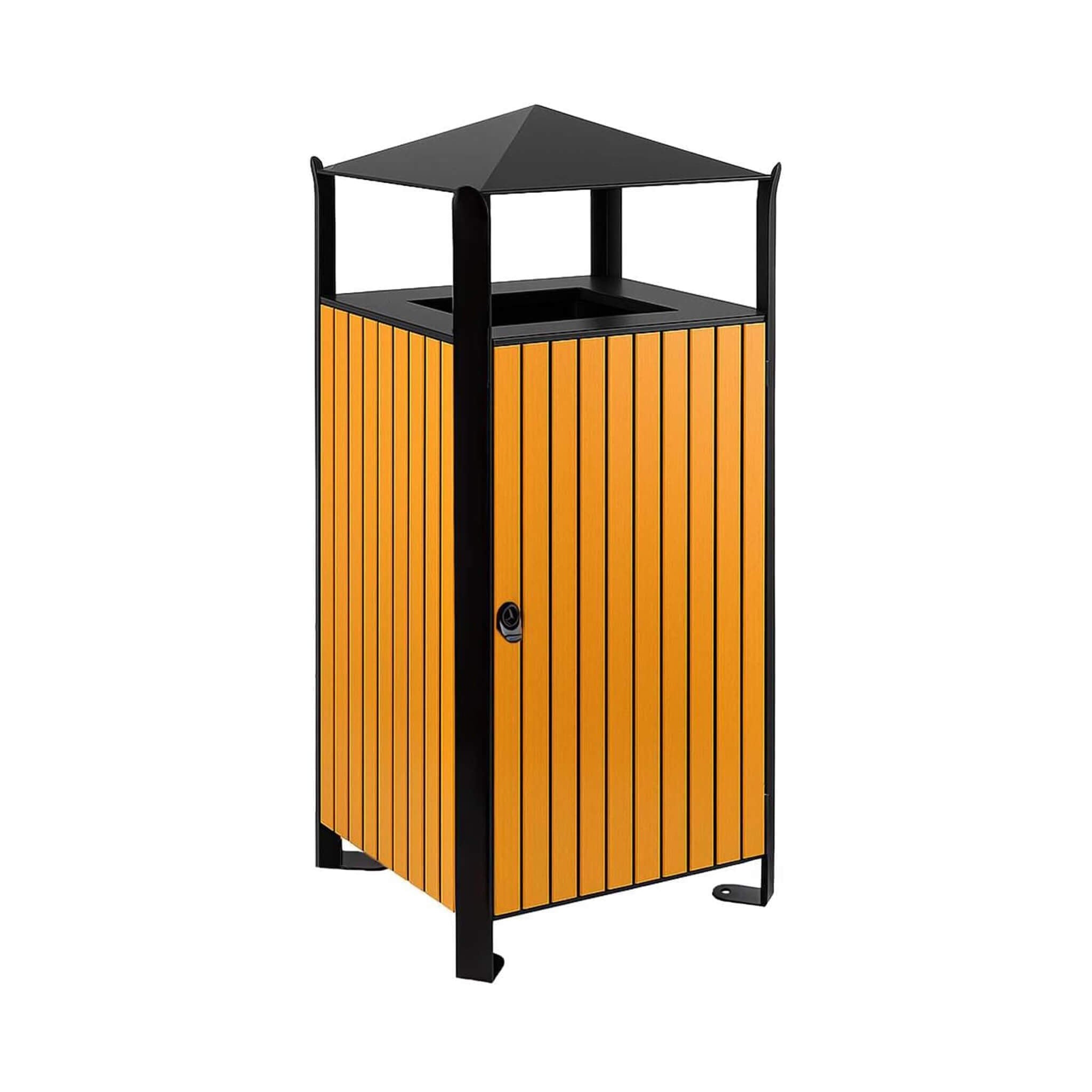 49-Gallon Heavy-Duty Commercial Outdoor Trash Can With Covered Top (SAK72136)