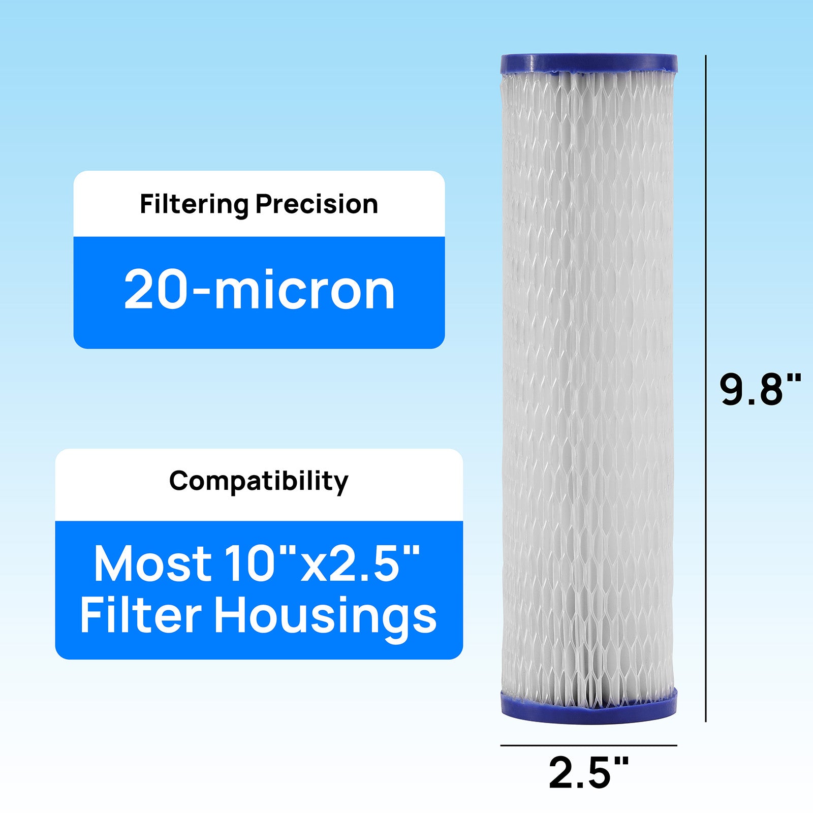 Ersatzfilter für Eisbad-Wasserkühler, 5er-Pack