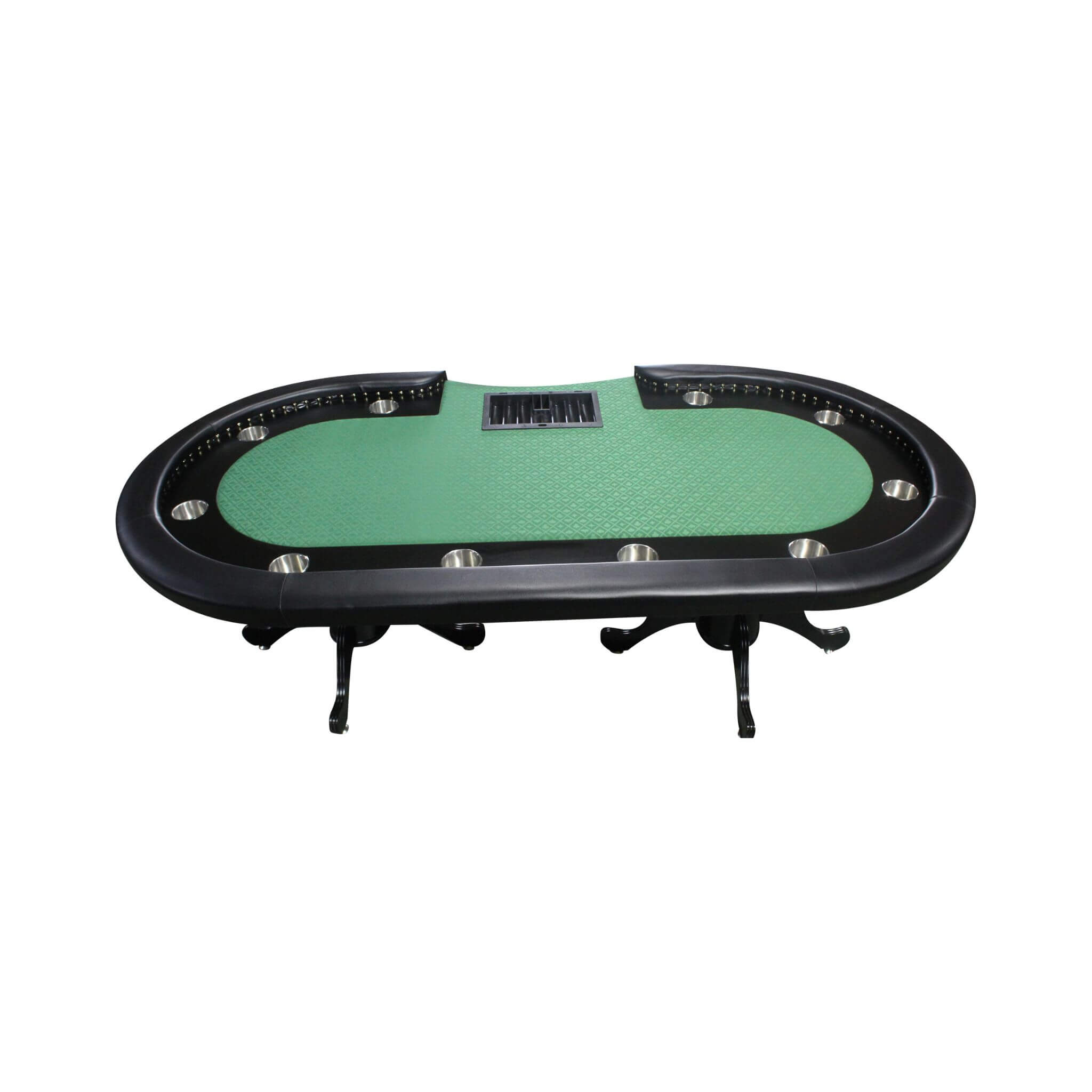 96-Inch Premium 10-Player Poker Table With Cup Holders And Chip Tray (SAK16495)