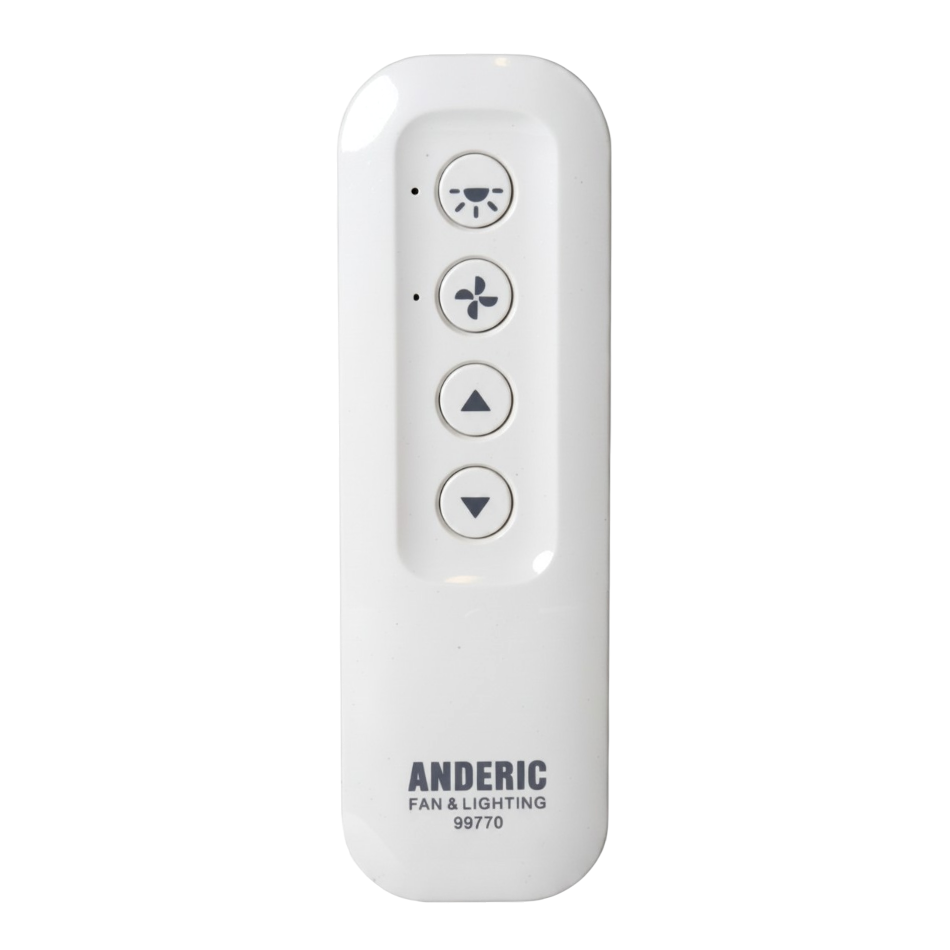 Anderic 99770 Ceiling Fan Remote Control for Hunter & Fanimation Fans | 434 MHz | Light Dimming - 99770