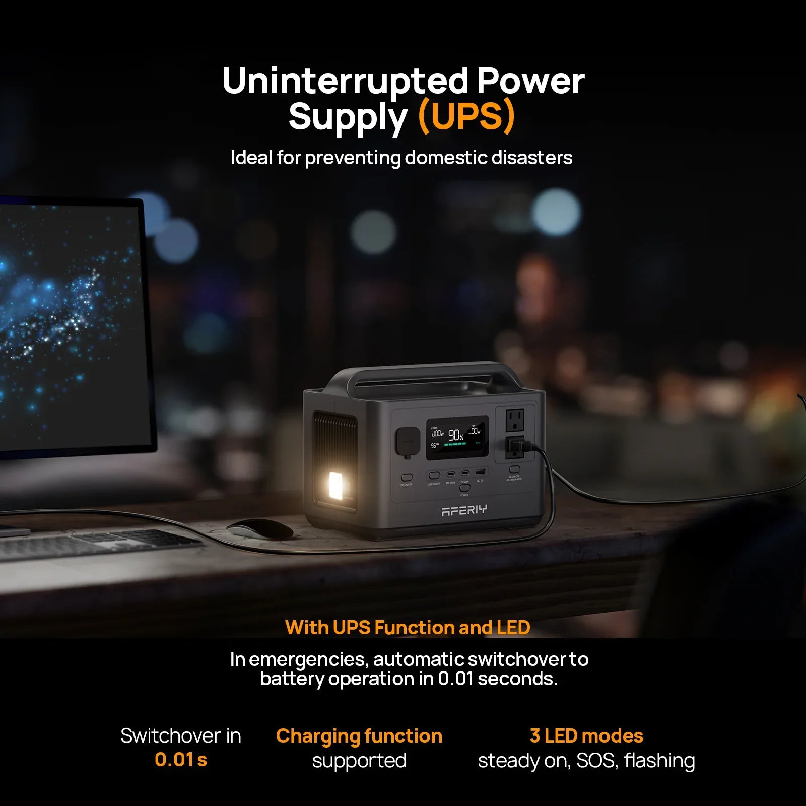 AFERIY | P040 Portable Power Station | 400W 256Wh