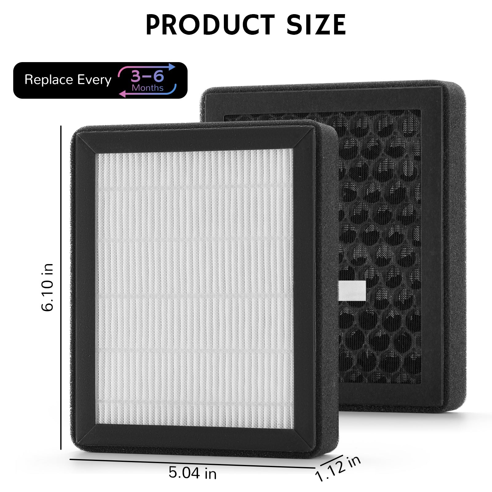AZH200 Ersatz-HEPA-Filter, 4 Stück