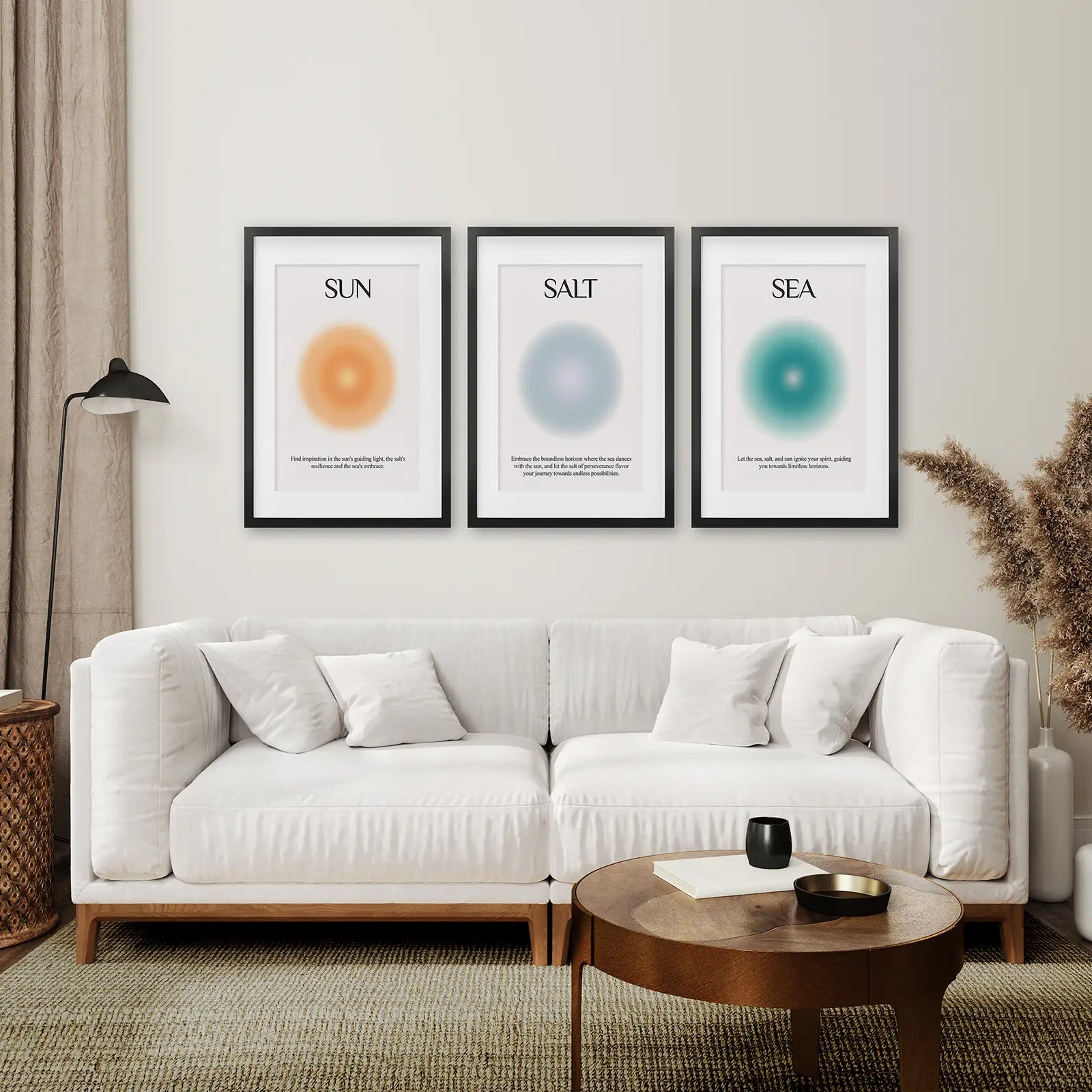 Sonne Salz und Meer Aura-Poster Wanddekorationsset