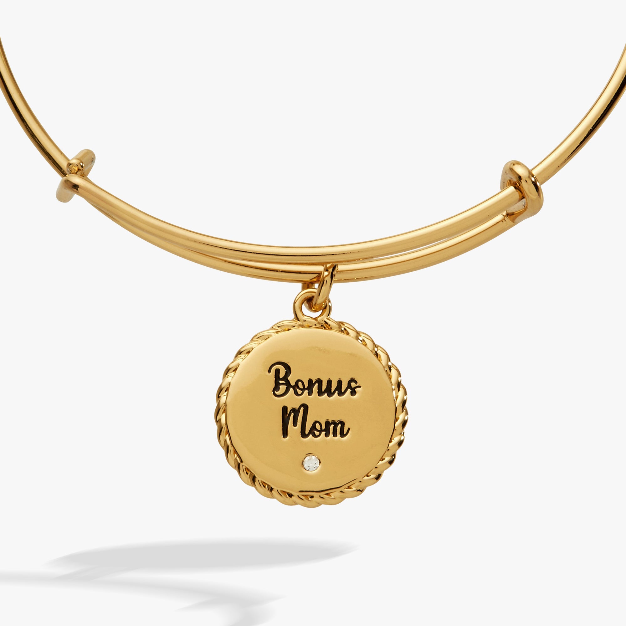 Bonus Mom „Familie ist nicht nur durch den Namen gesegnet“ Charm-Armreif