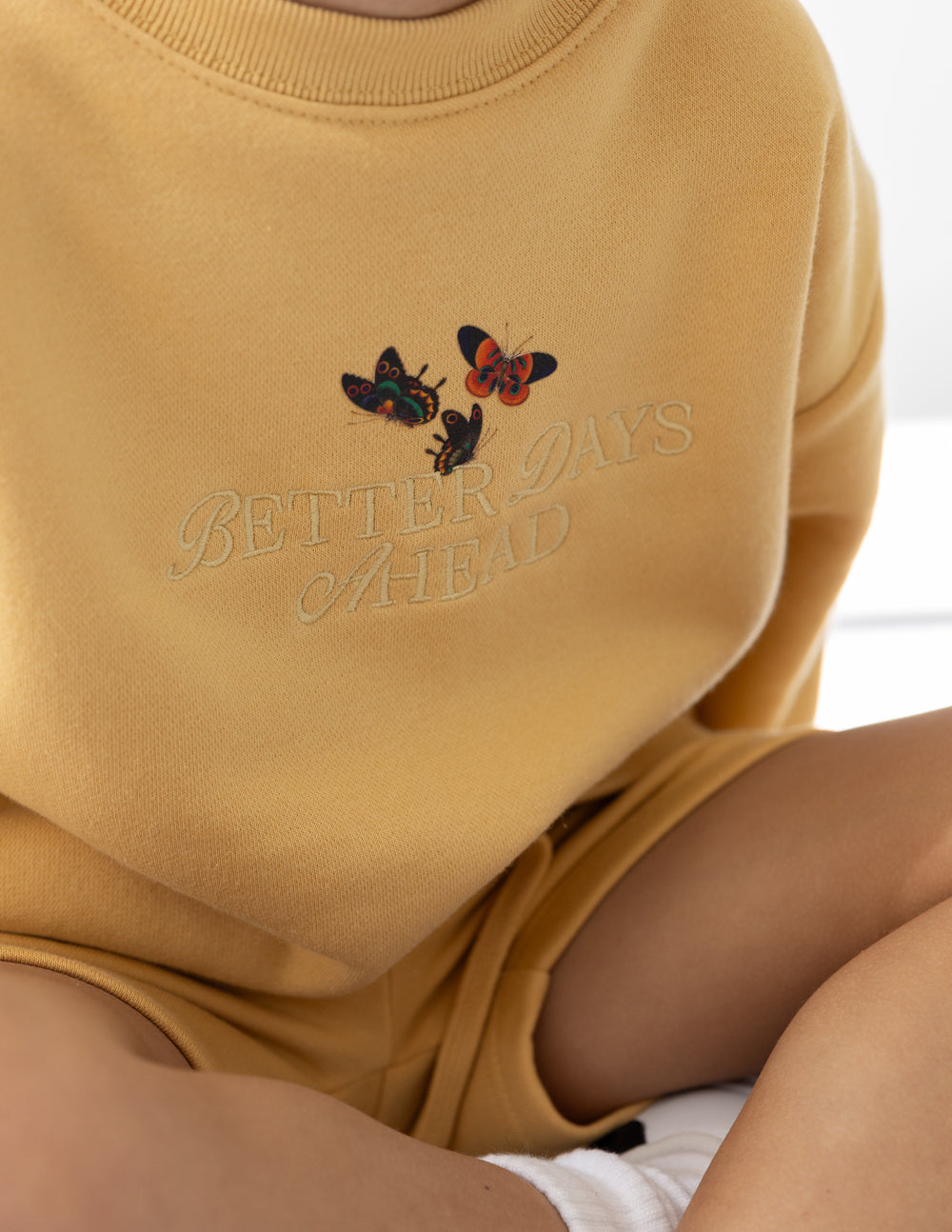 Better Days Schmetterling Kinder Crewneck