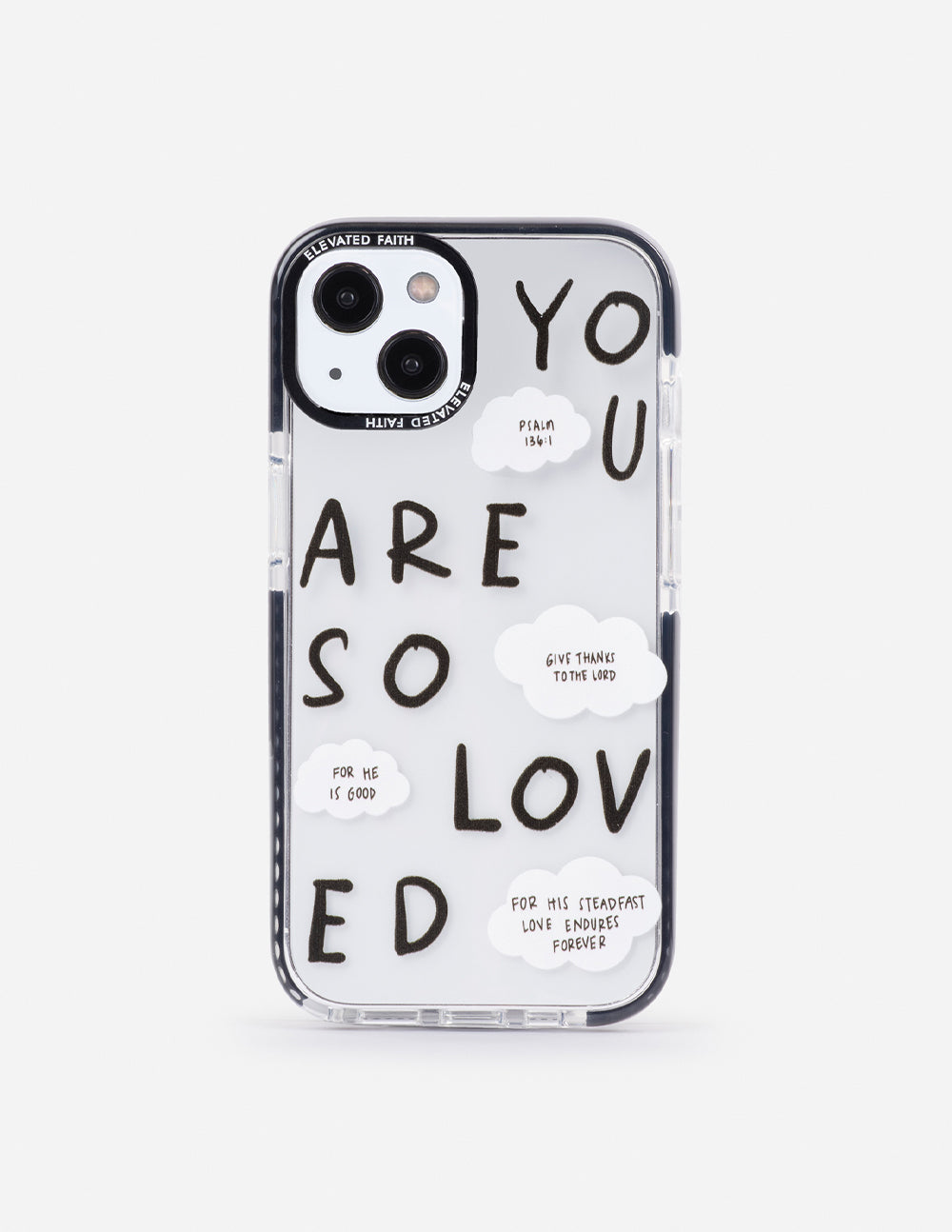 Schwarze Handyhülle mit Aufschrift „You Are So Loved“