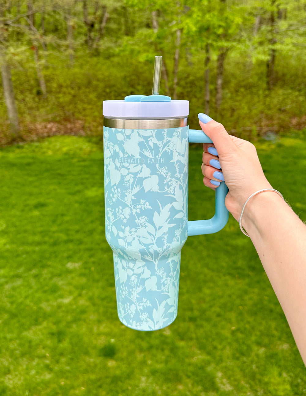 Blue Botanic 40 oz Becher