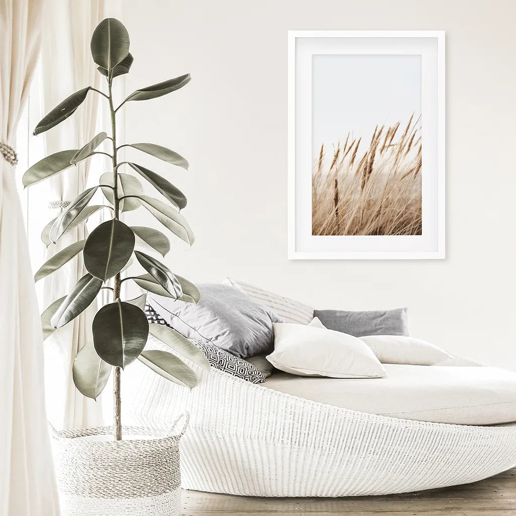 Böhmischer Pampasgrasdruck. Naturinspiriertes Thema