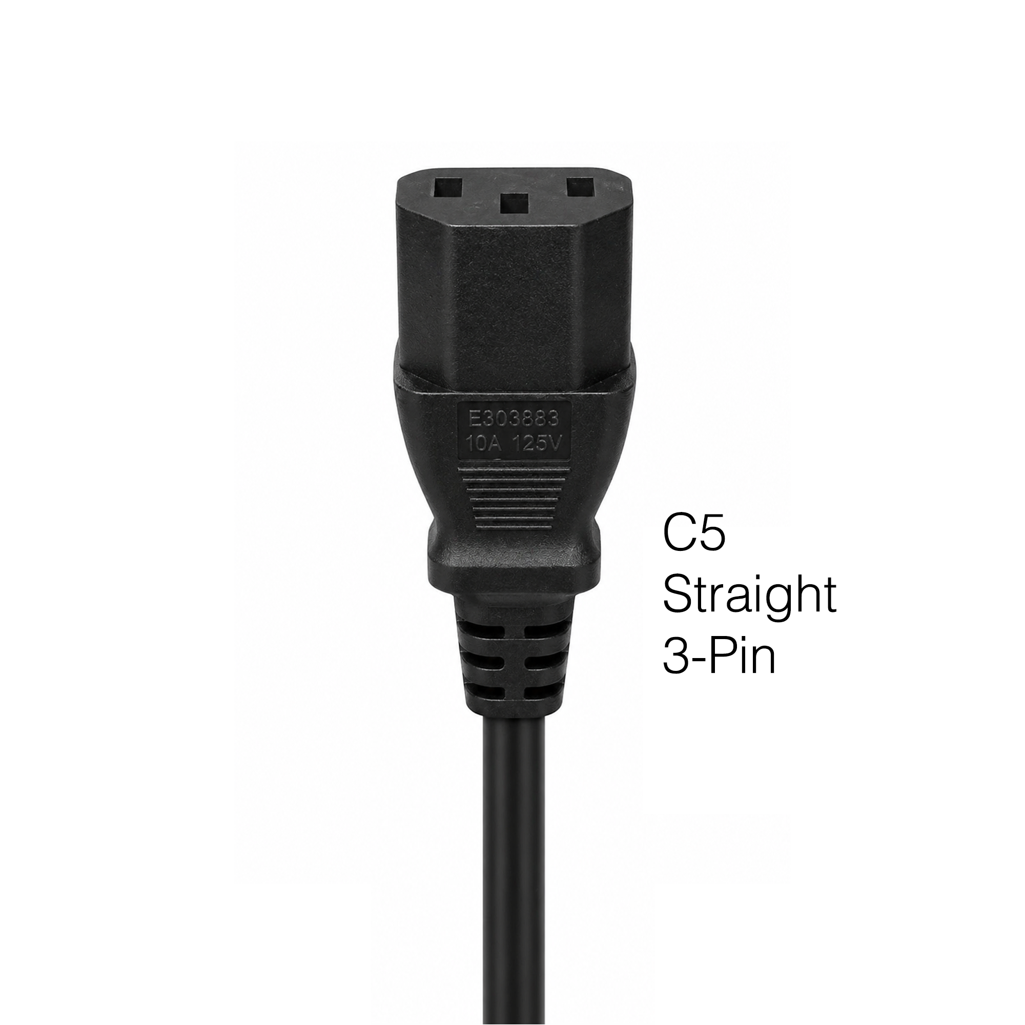 LG 6410TUW008A AC Power Cable | 6 Ft C5 Cloverleaf 3-Prong Grounded Cord - 6410TUW008A