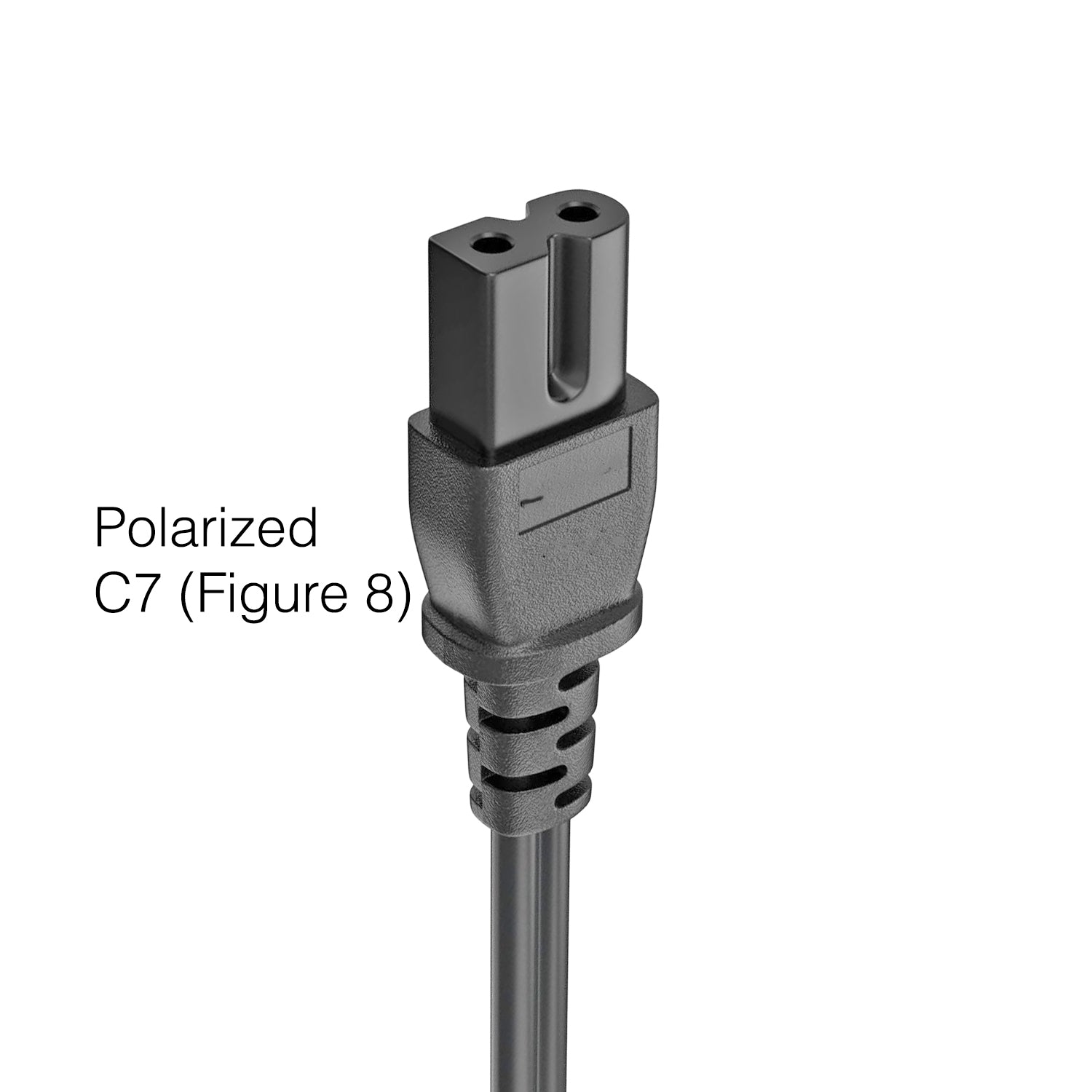 Vizio 027.00001.0231 TV AC Power Cable | 6 Ft C7 Figure-8 Polarized to 2-Prong Cord - 027.00001.0231
