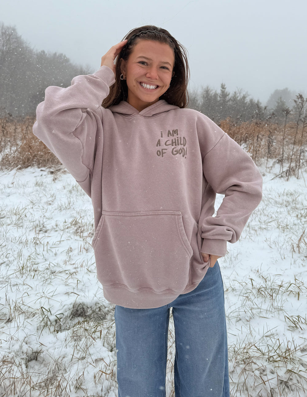 Child of God Brown Unisex Hoodie