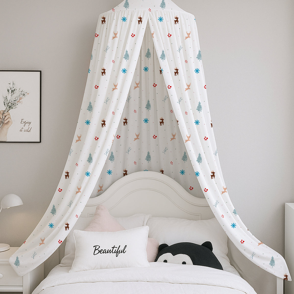 Christmas Raindeer Printed Canopy