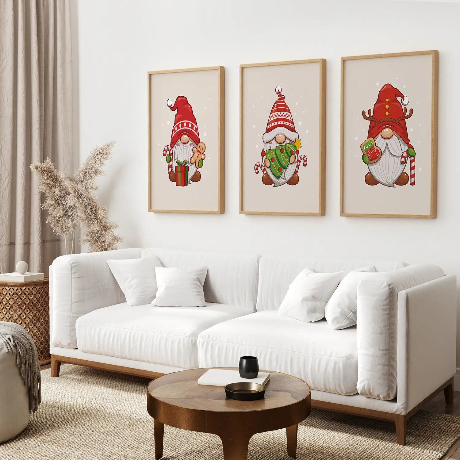 Weihnachtswichtel Kinderzimmer Deko Wandbild Set