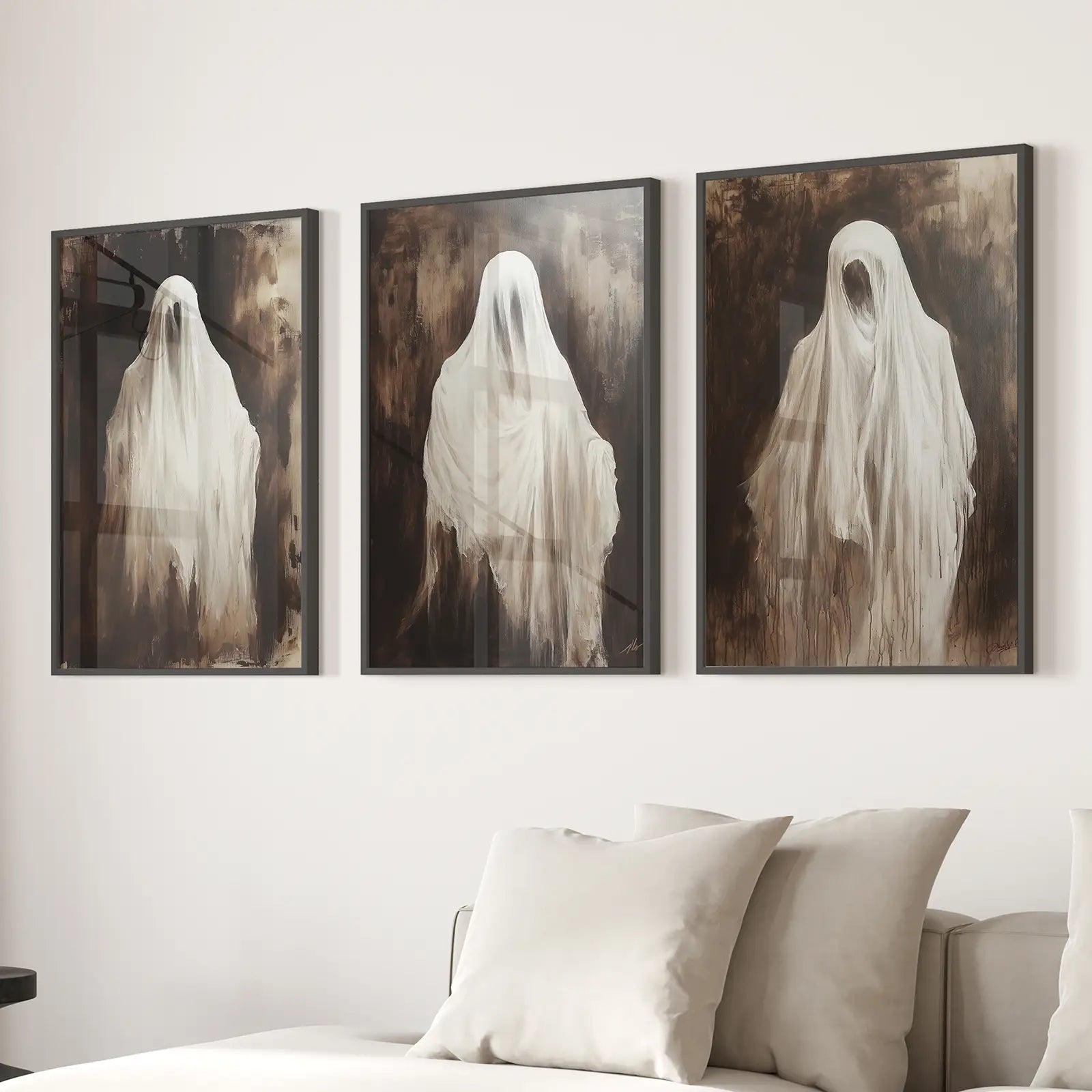 Vintage Geister Halloween Wandkunst Dekor Poster