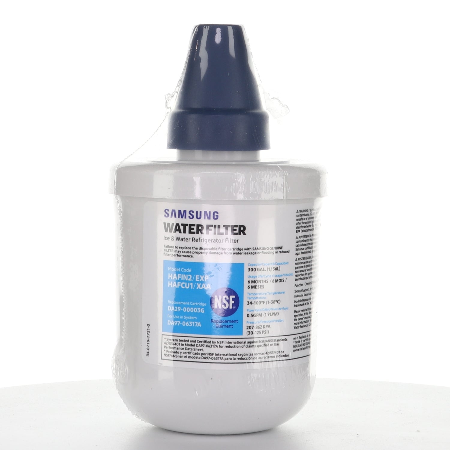 Samsung HAFIN2/EXP Original Ersatz-Kühlschrankwasserfilter – DA29-00003G (neue Version)