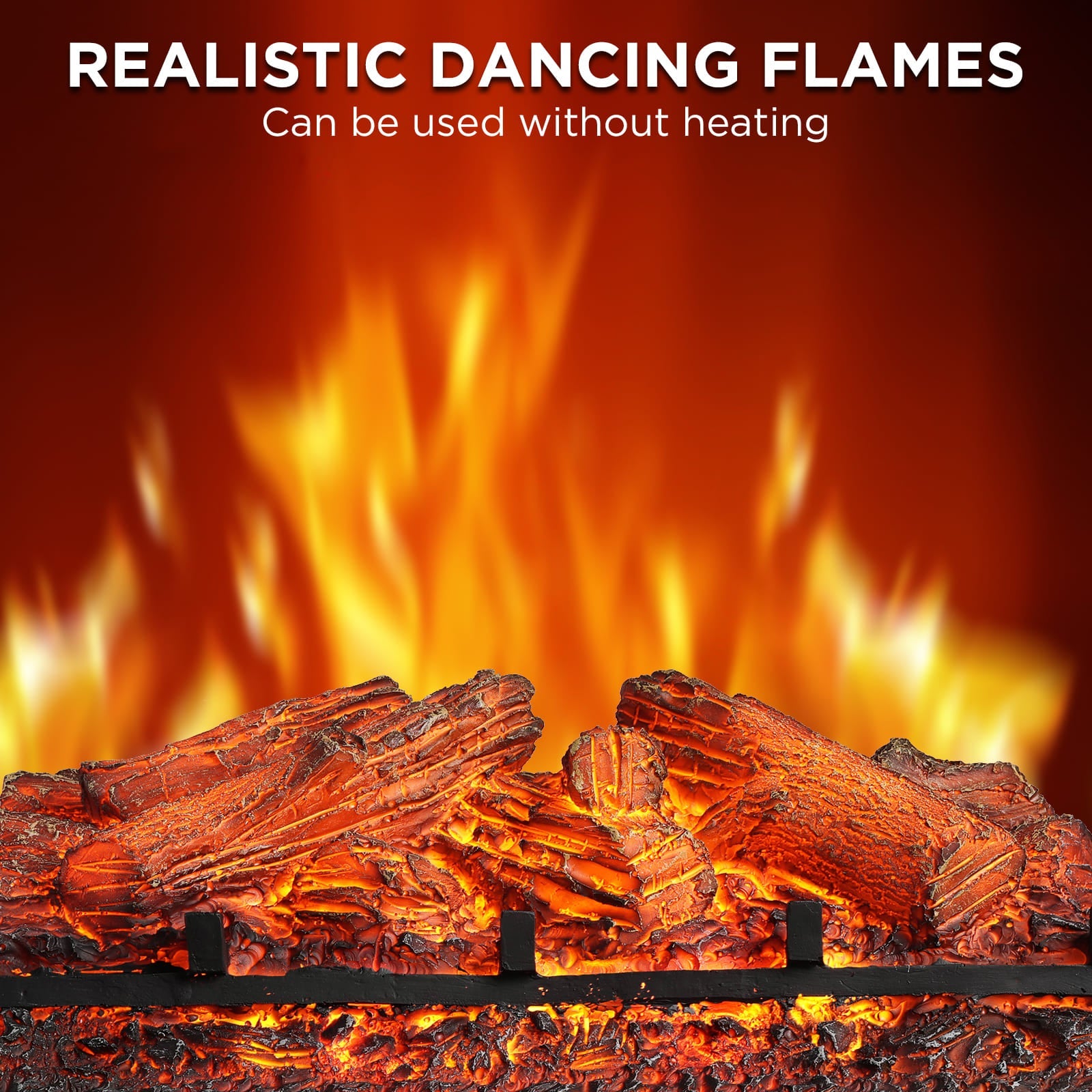 (Offen) Eternal Flame EF23-LG elektrische Kaminholzscheite