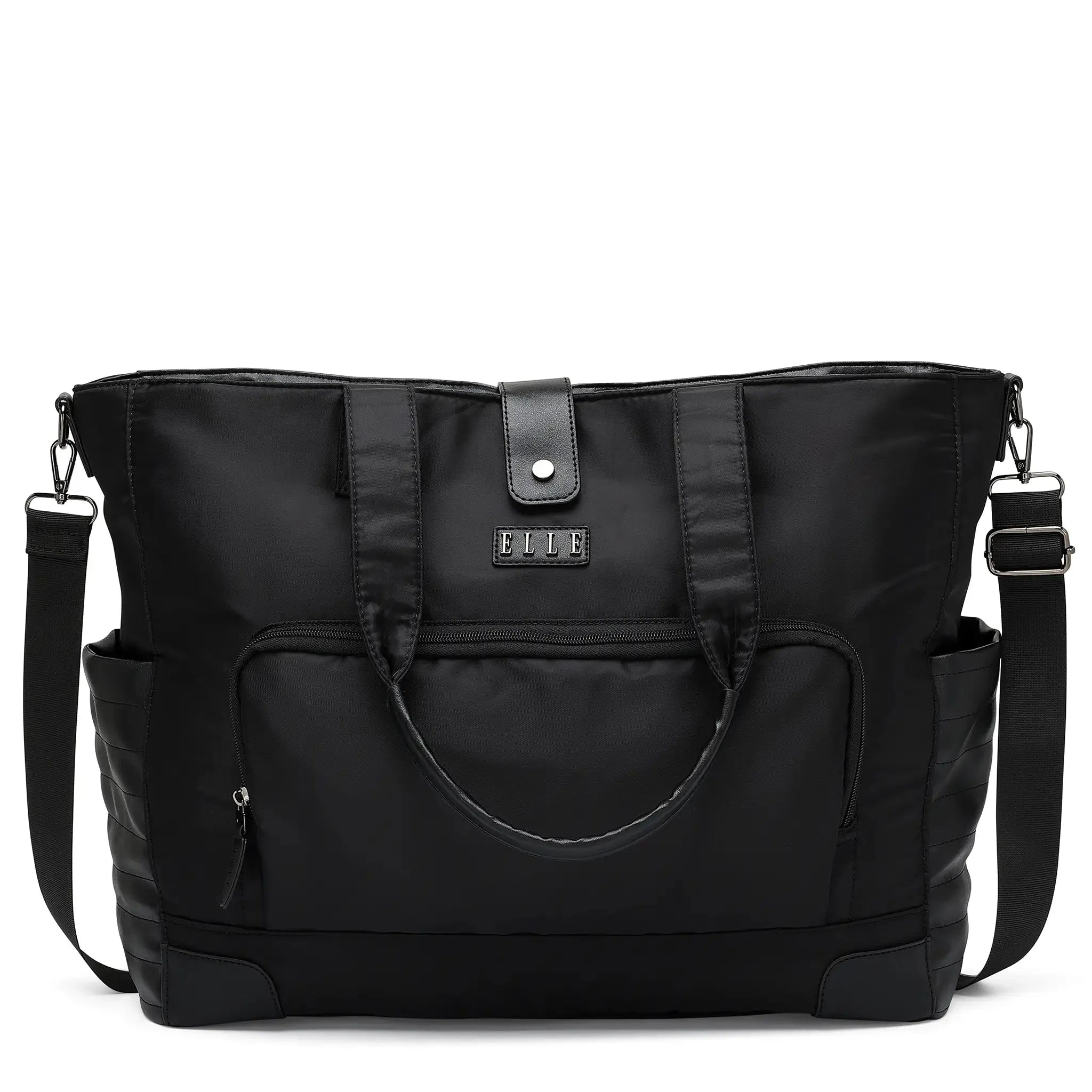 Voyage 25L Weekender-Tasche aus Twill und veganem Leder