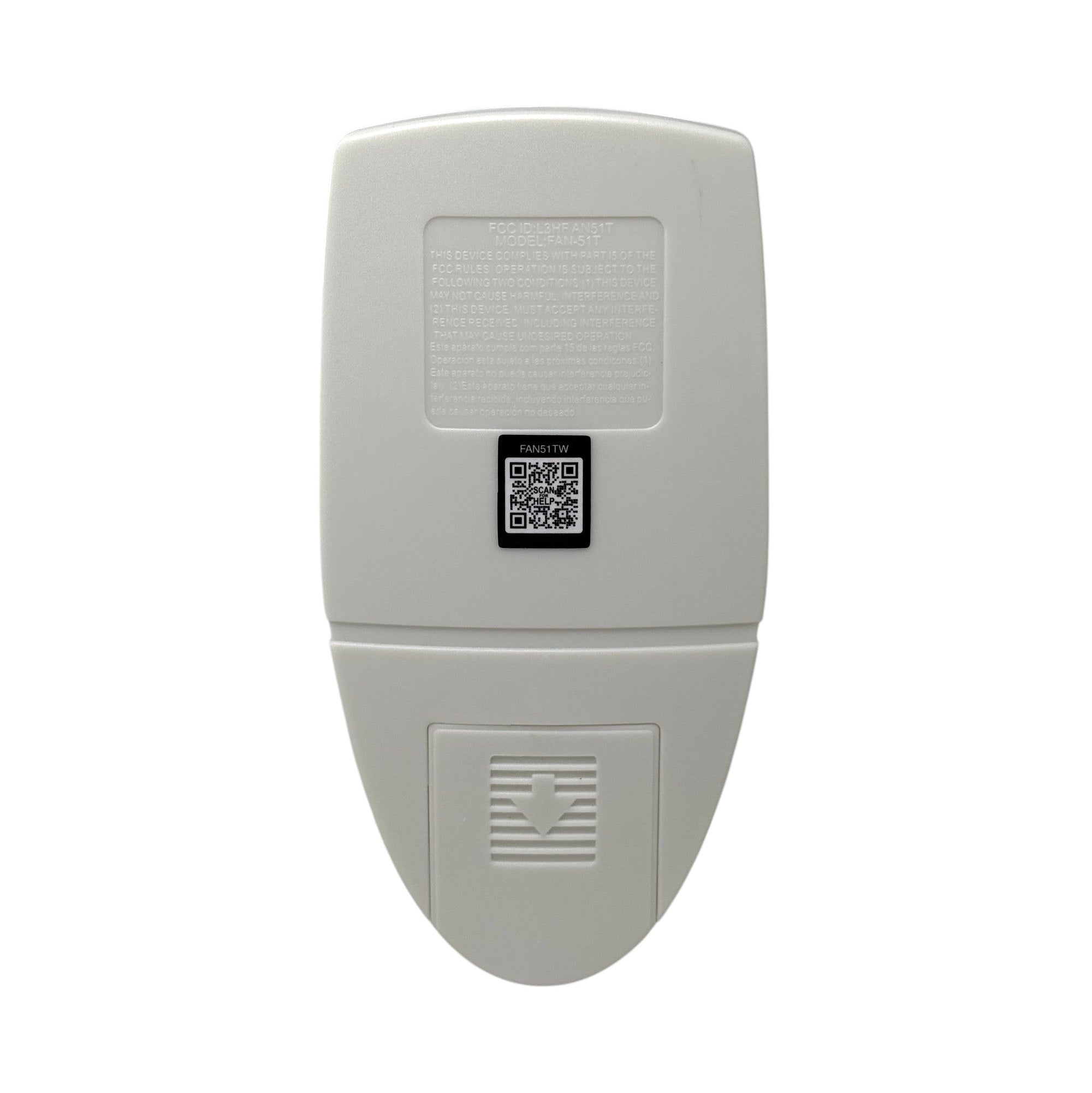 Anderic FAN51TW Ceiling Fan Remote Control for Hampton Bay and others| L3HFAN51T | 303.9 MHz | FAN-51T | White