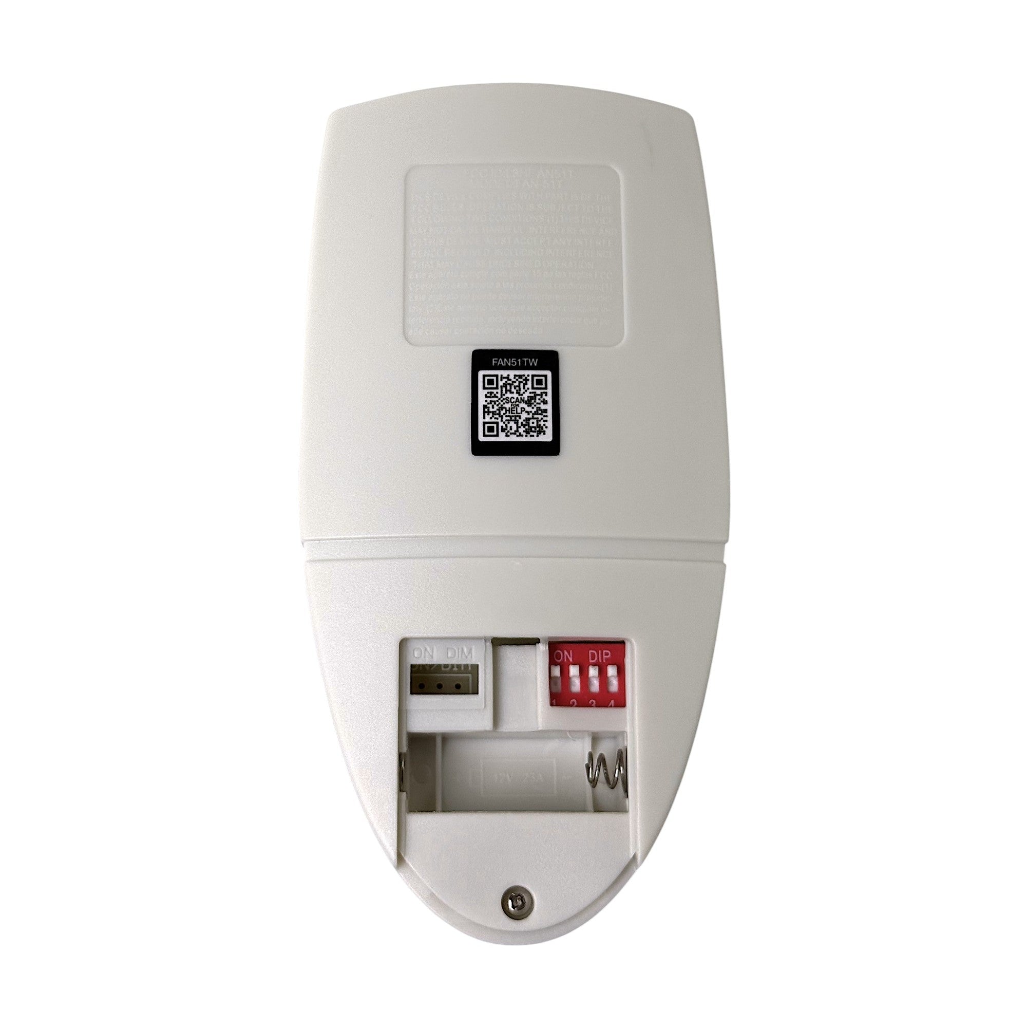 Anderic FAN51TW Ceiling Fan Remote Control for Hampton Bay and others| L3HFAN51T | 303.9 MHz | FAN-51T | White