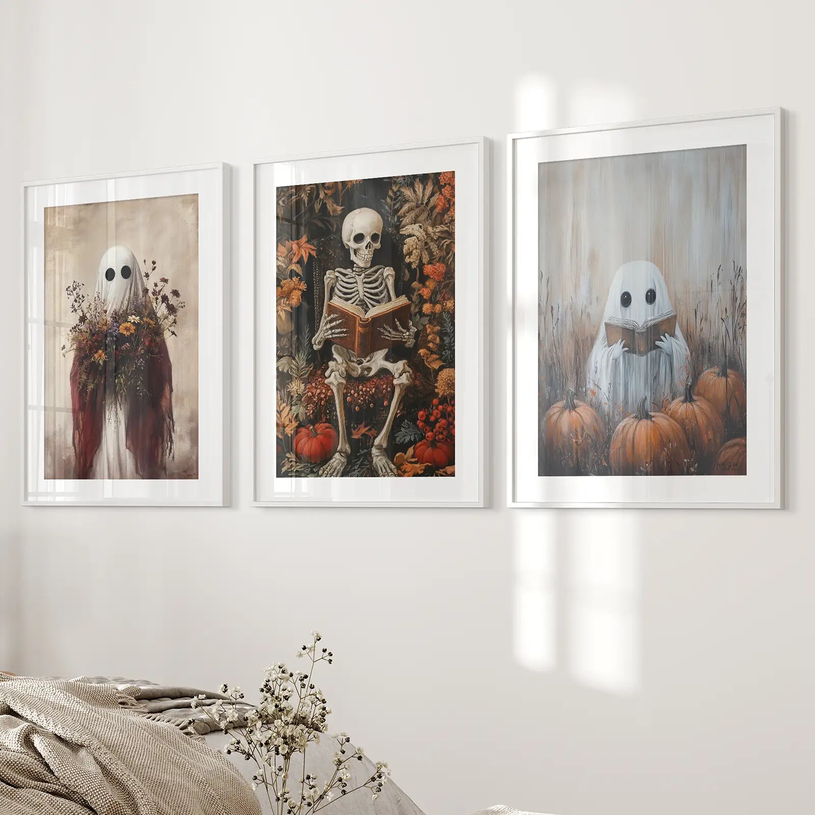 Halloween Skelett Wandkunst Dekorationen Poster