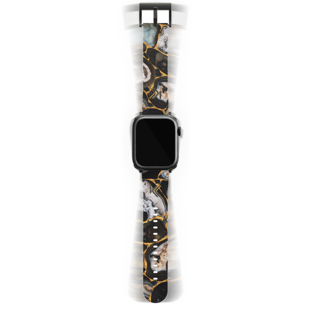 Glänzendes Onyx-Uhrenarmband