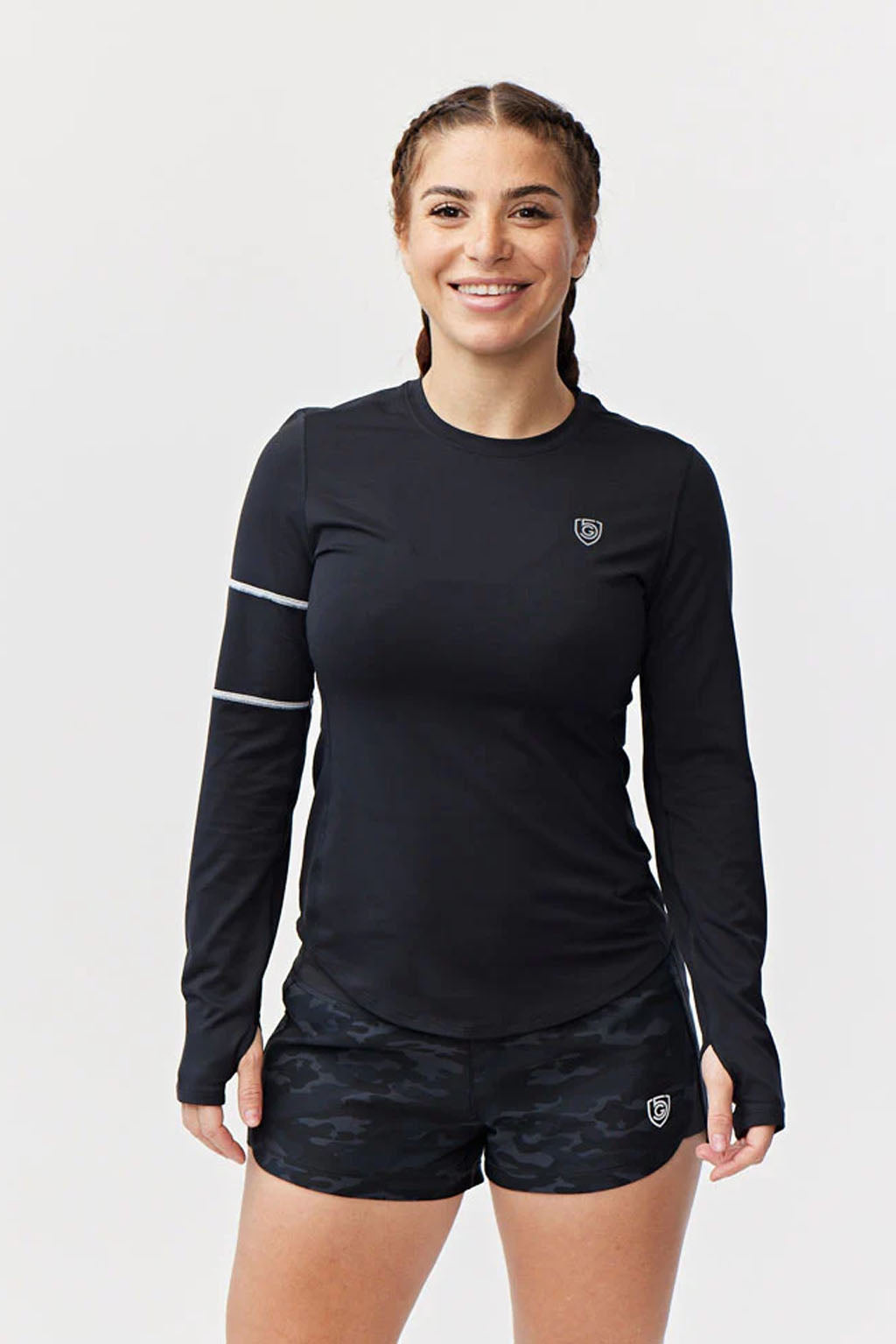 Foudy Damen Langarm-Sportoberteil