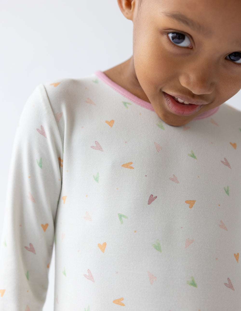 Herz Bambus Kinder Pyjama-Set