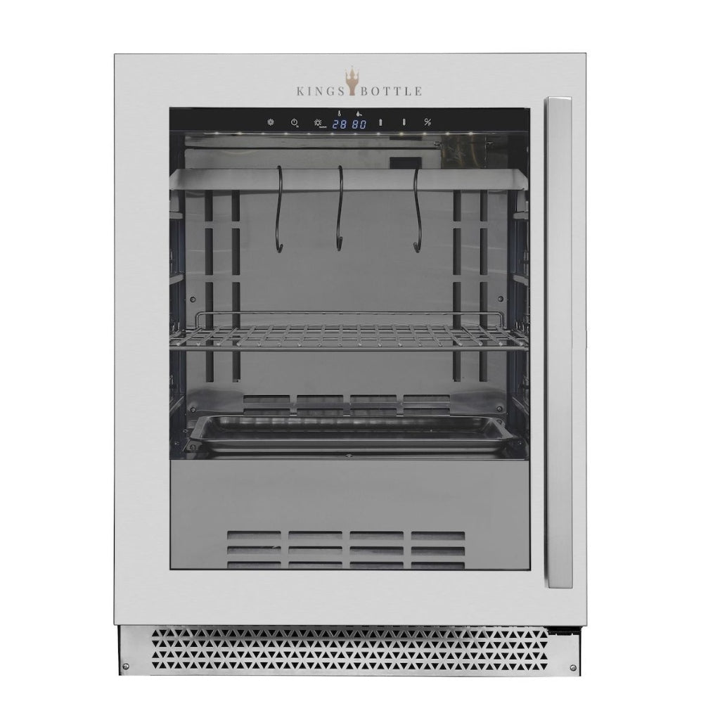 24″ Glass‑Door Meat Aging Fridge