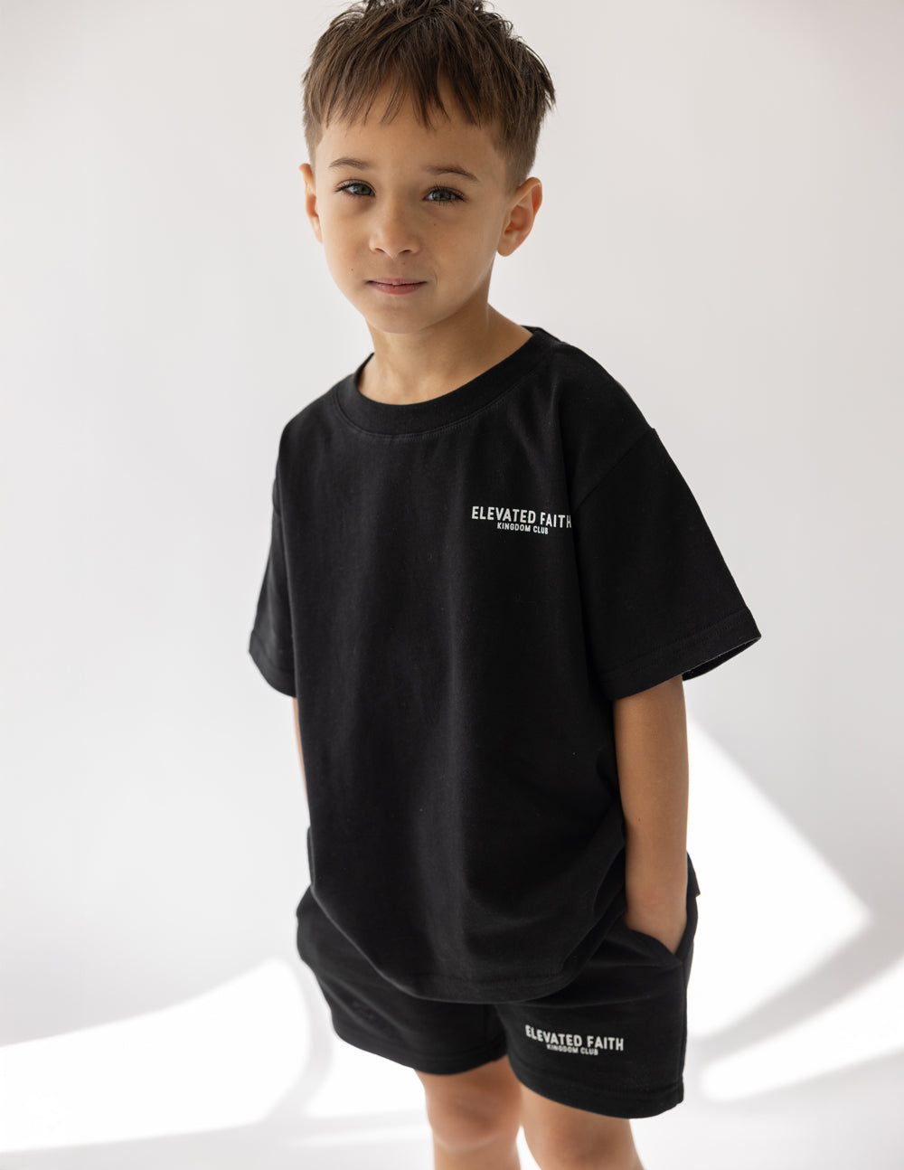 Kingdom Club Schwarzes Kinder-T-Shirt