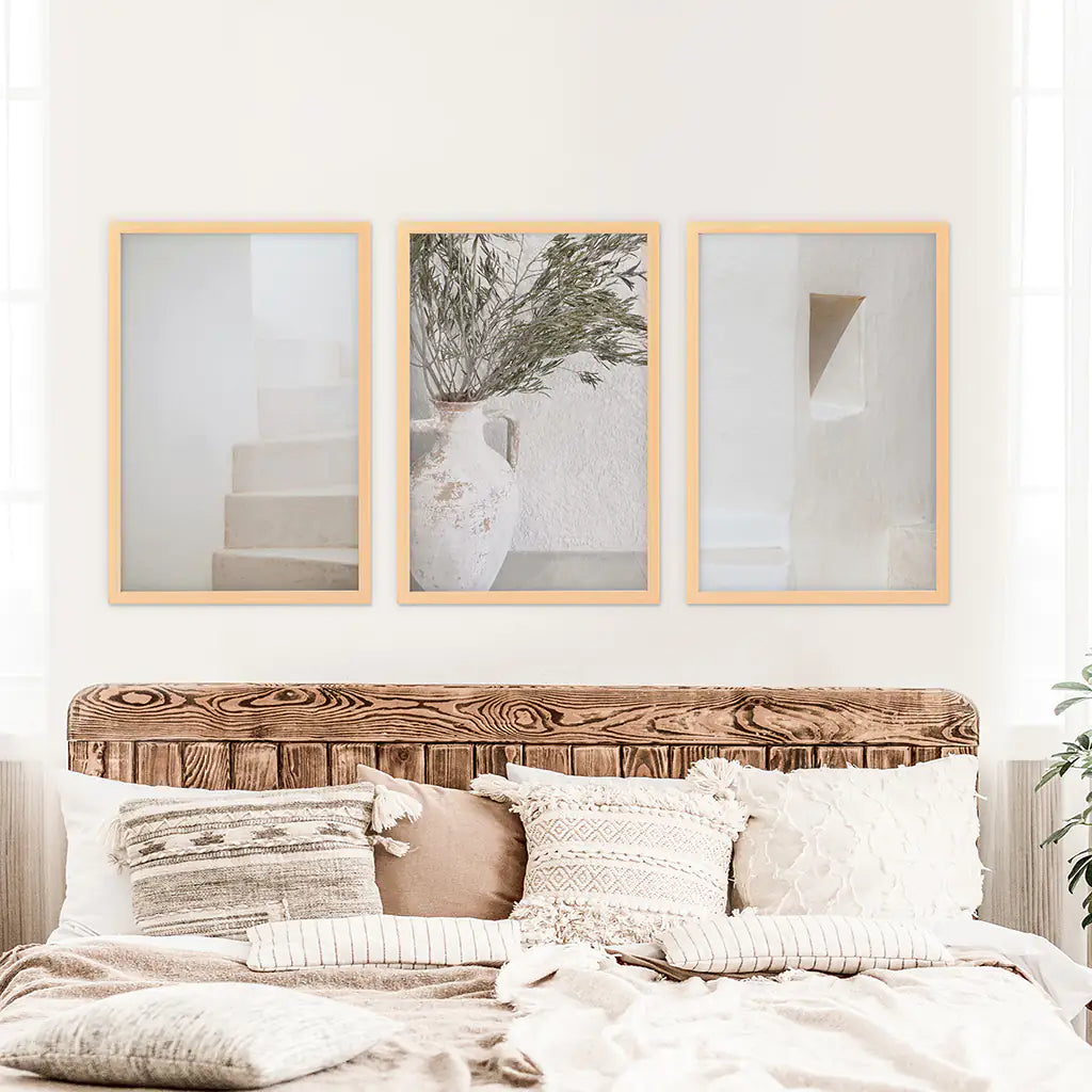 Boho Architektonisches 3er Set. Neutrale Farbtöne