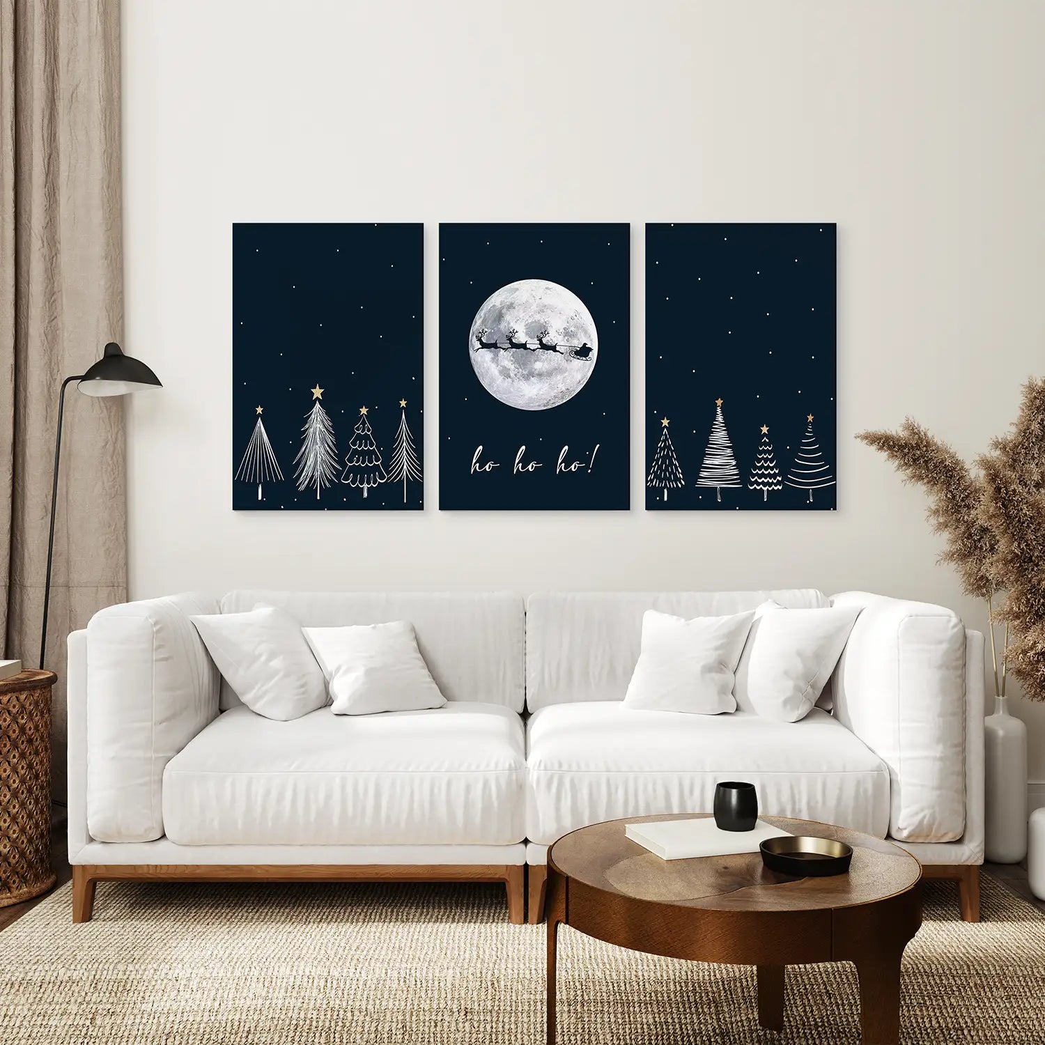 Winter Nordische Landschaft Weihnachts-Set aus 3 Drucken
