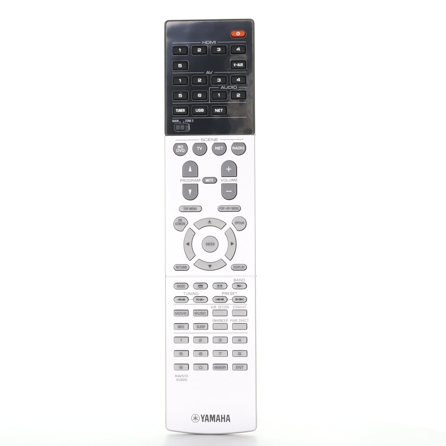 Yamaha RAV510 7.2-channel Wi-Fi Built-In AVENTAGE Network AV Receiver Remote Control - ZK066000