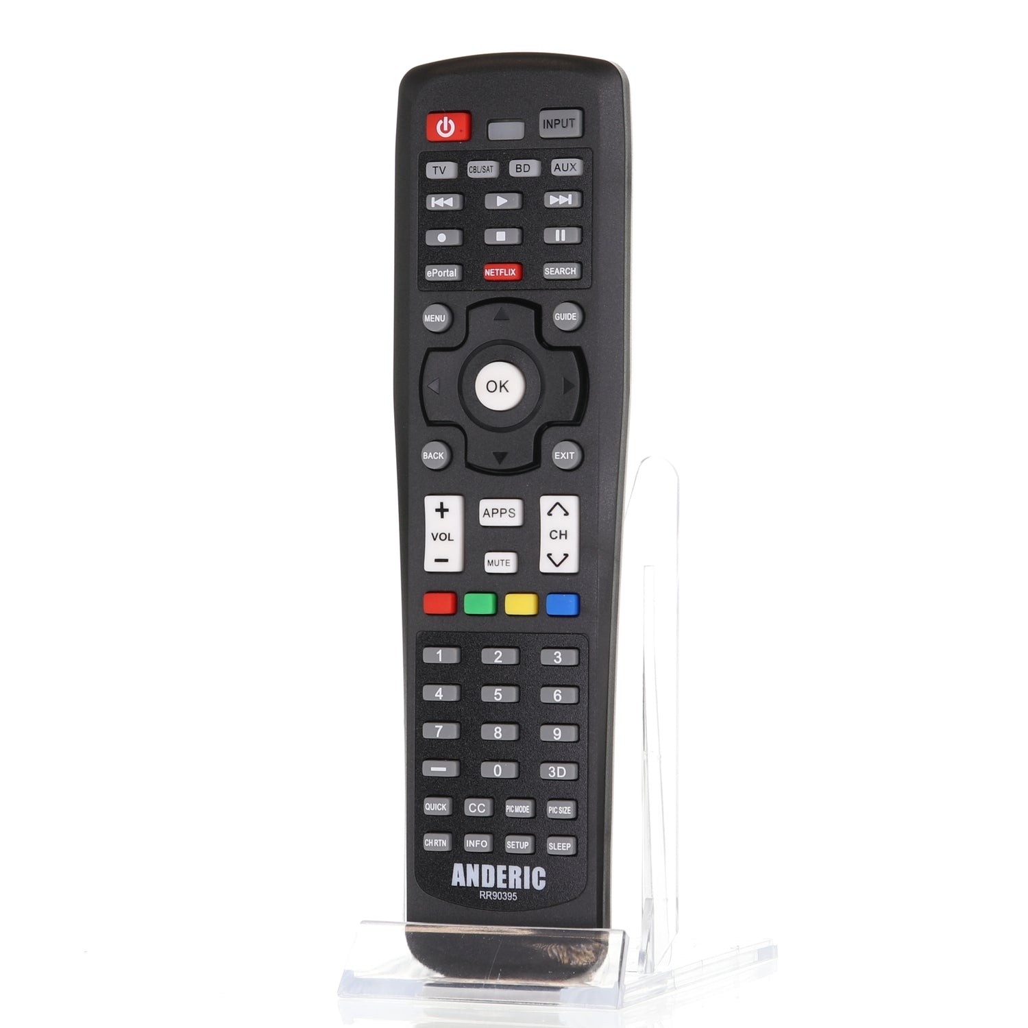 Anderic RR90395 Repalcement Smart TV Remote Control for Toshiba CT-90395 and Others