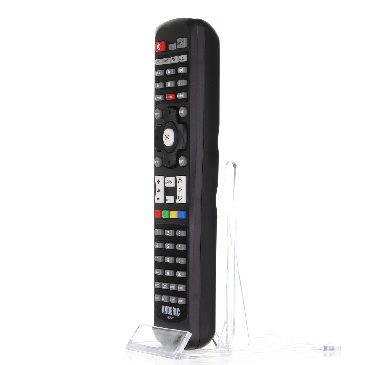 Anderic RR90395 Repalcement Smart TV Remote Control for Toshiba CT-90395 and Others