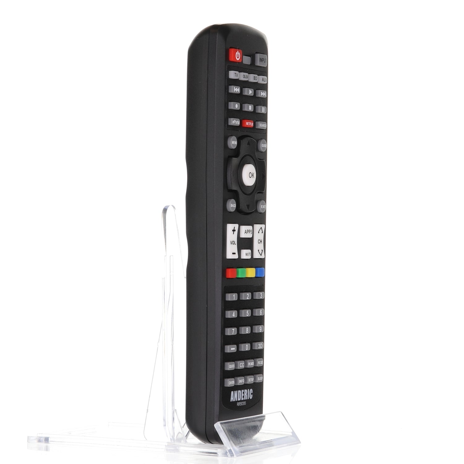 Anderic RR90395 Repalcement Smart TV Remote Control for Toshiba CT-90395 and Others