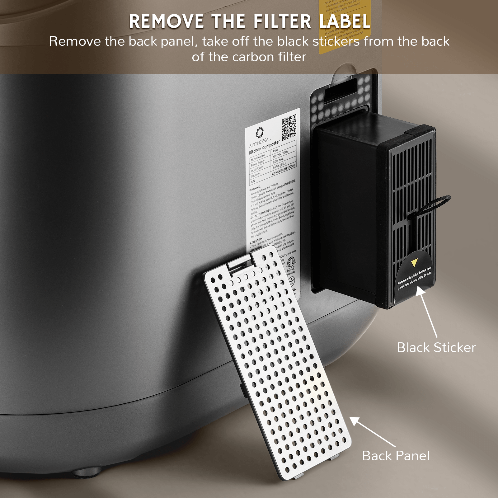 Kompostbehälter-Ersatzfilter 2er-Pack