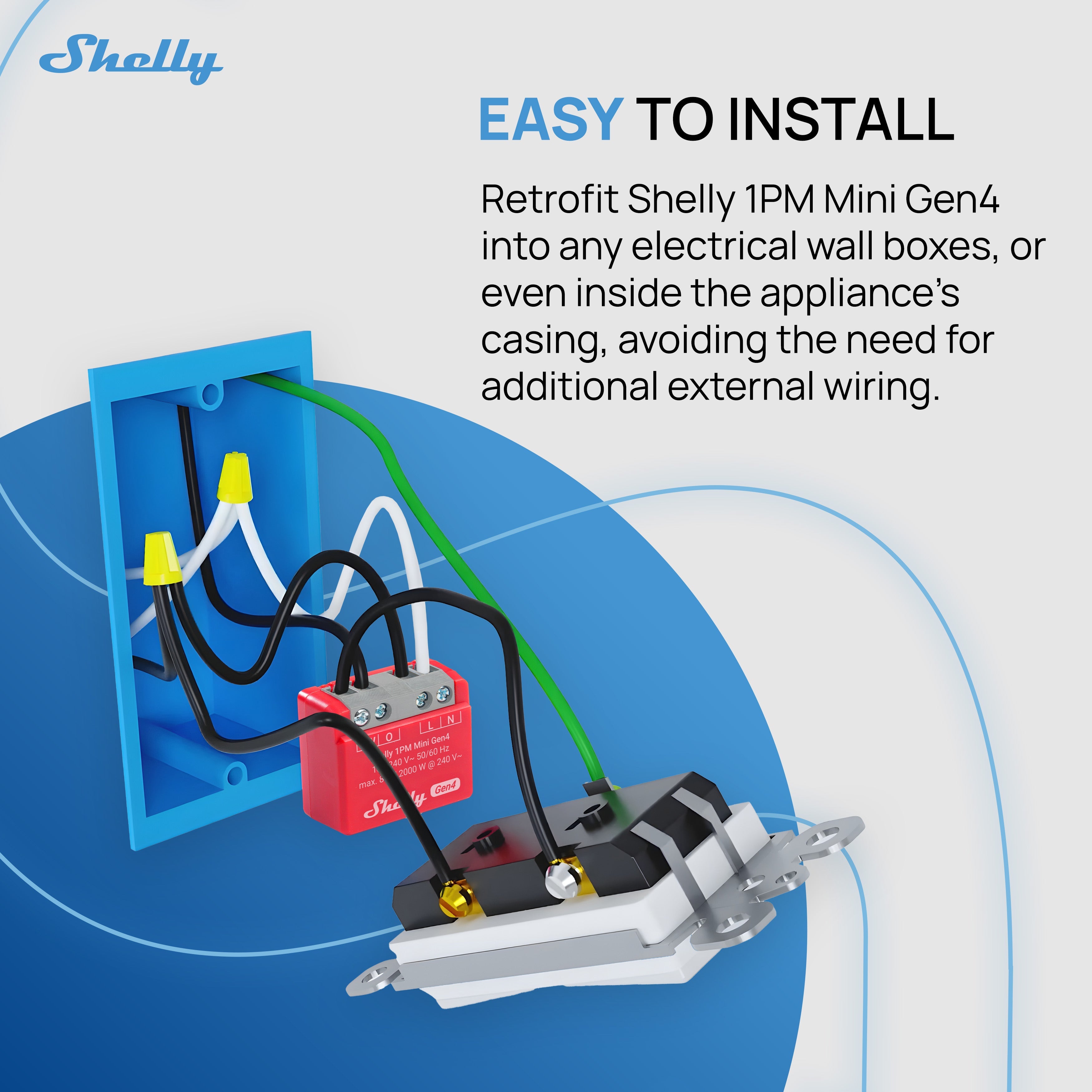 Shelly 1PM Mini Gen4 2-pack