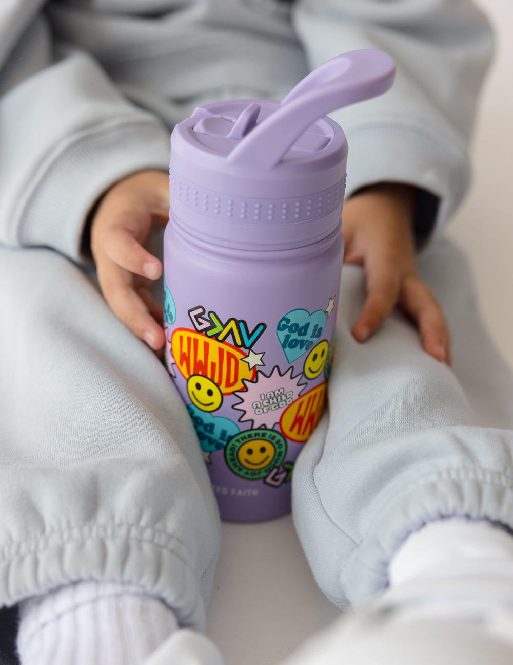 Sticker-Collage-Kinder-Trinkflasche