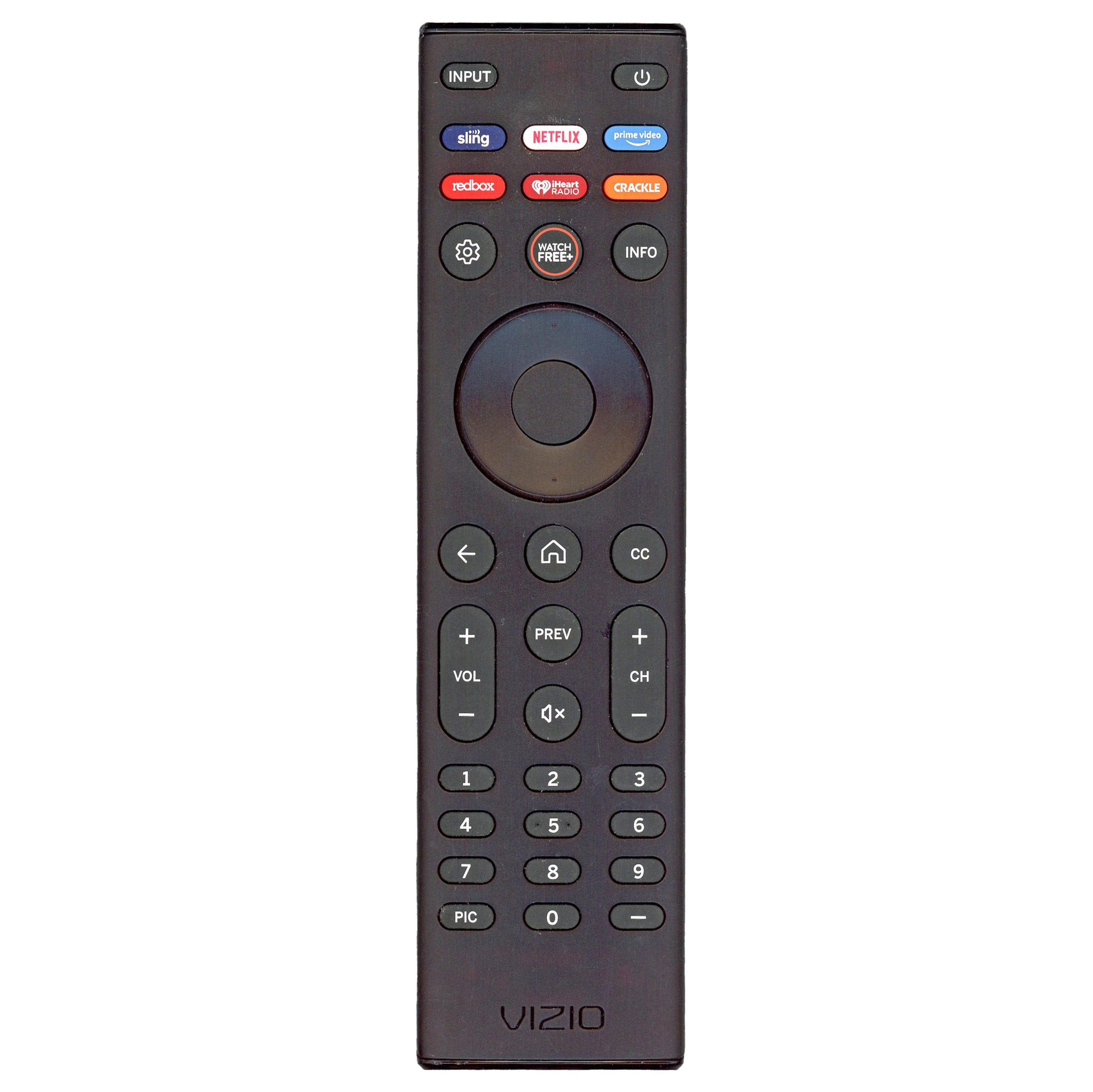 Vizio XRT140V6 SmartCast TV Remote Control | Sling | Netflix | Prime Video | Redbox | iHeartRadio | Crackle - XRT140V6