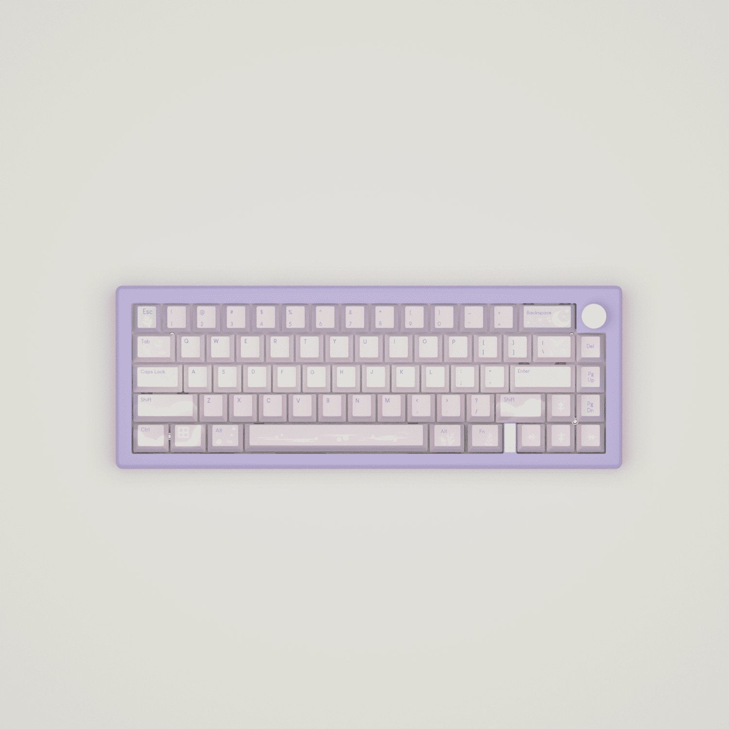 Aesthetic Sky Design Keycaps and Mechanical Keyboard