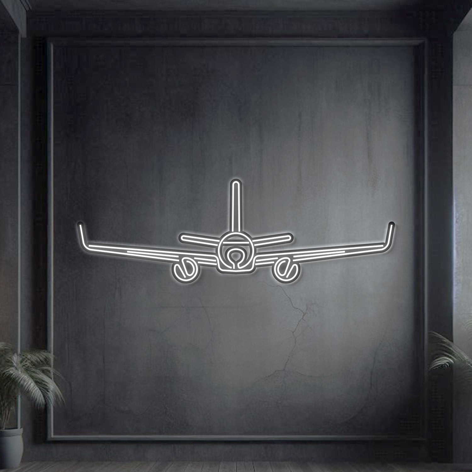 A320 Neo Flugzeugwandkunst aus Metall - NCN0008