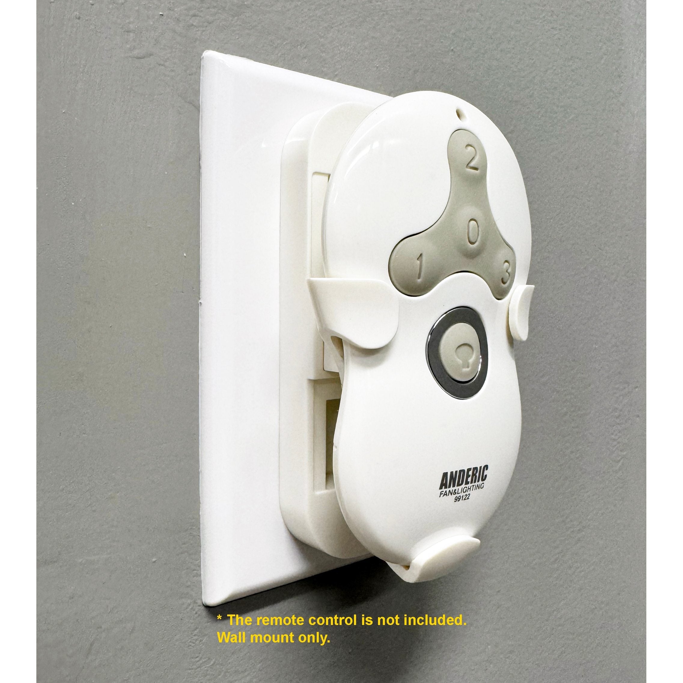 Anderic 99122WM Replacement Wall Mount Bracket for Hunter 99122 and 99123 Ceiling Fan Remote Controls