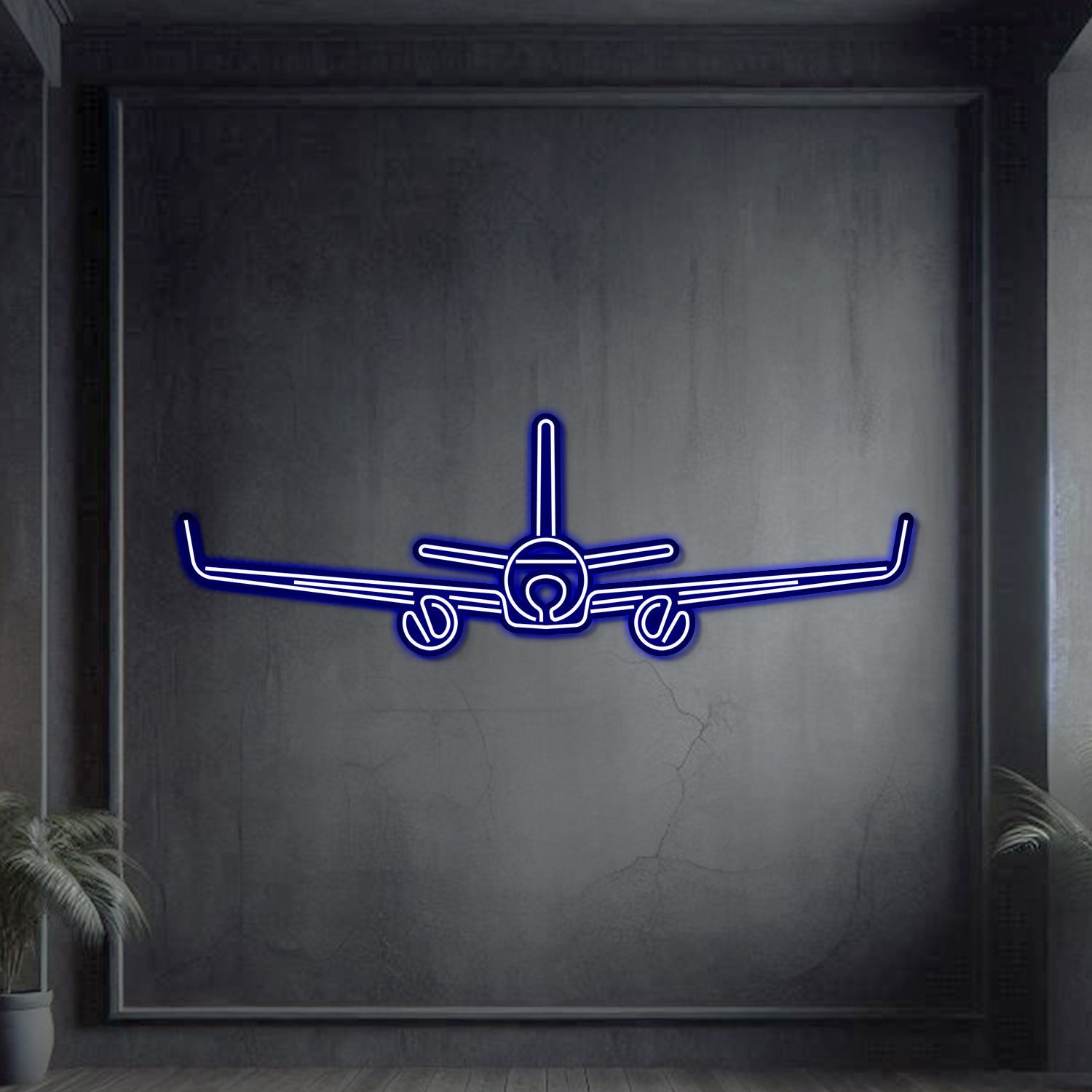 A320 Neo Flugzeugwandkunst aus Metall - NCN0008