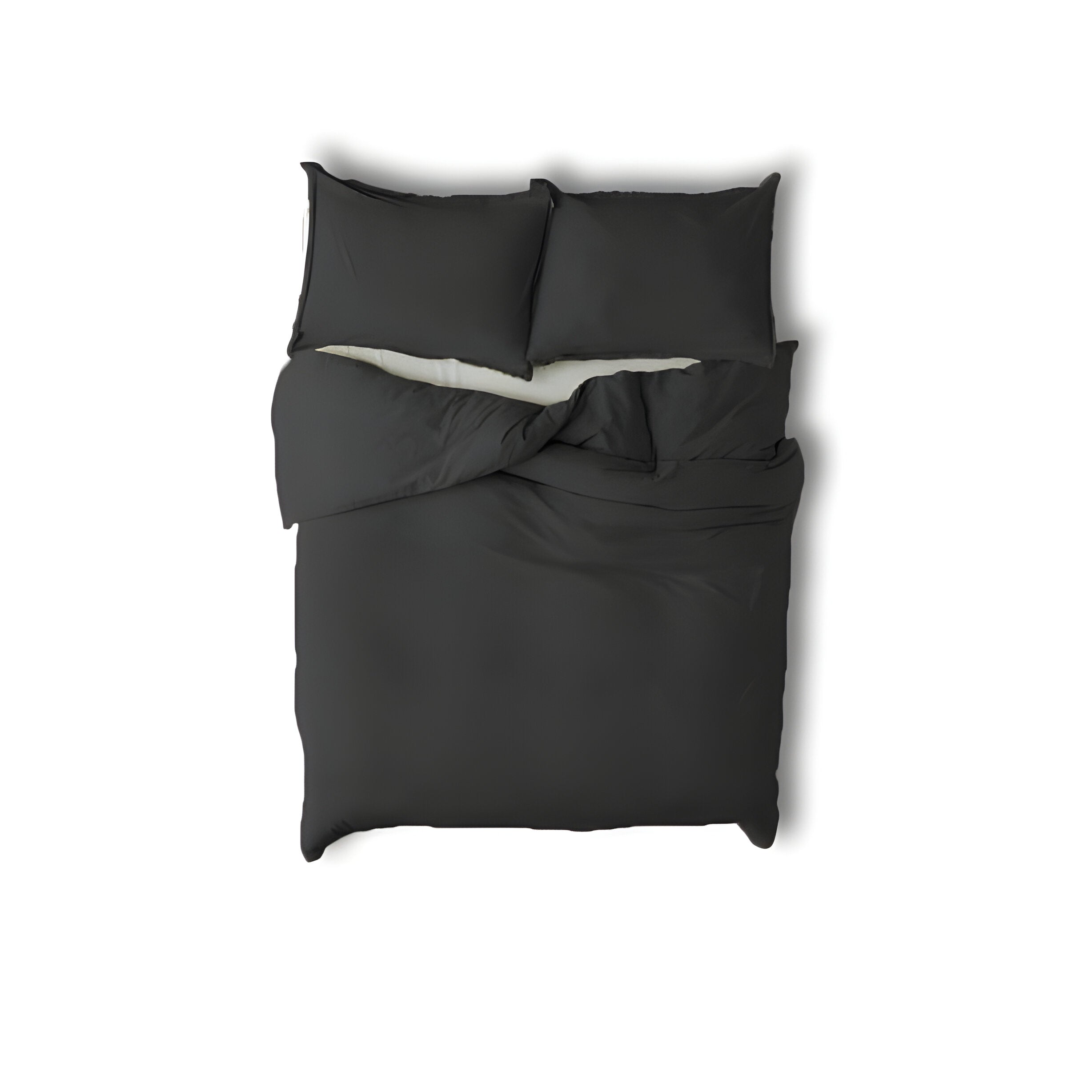 400TC Cotton Sateen Solid Fringe Duvet Cover Set